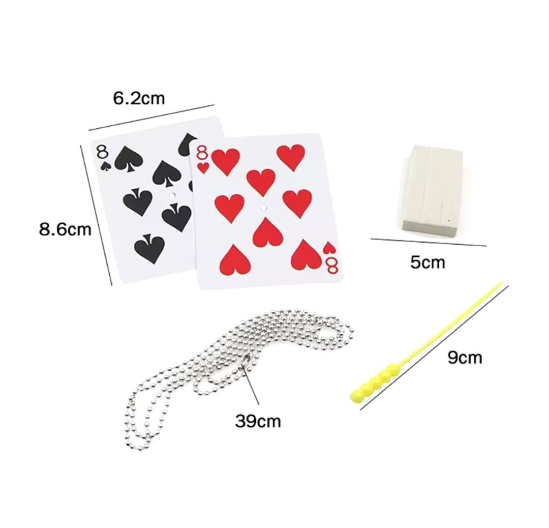 Magic Tricks Card Trick - Chain Through Sword Penetration Illusion T4