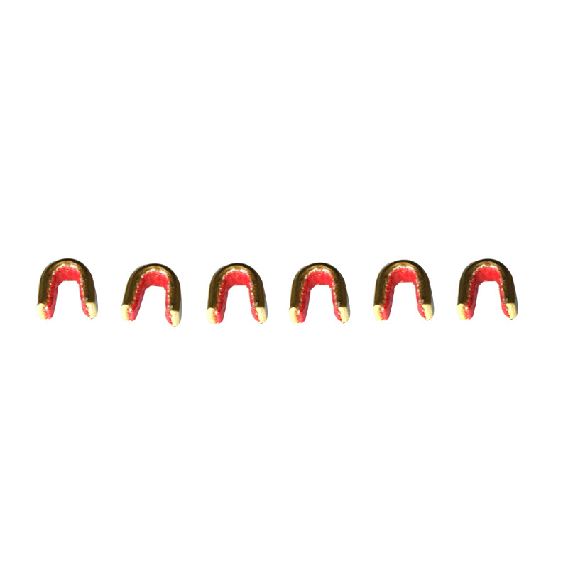 6X Archery Bowstring Nocking Buckle Clips Protector Bow String Nock Brass Points