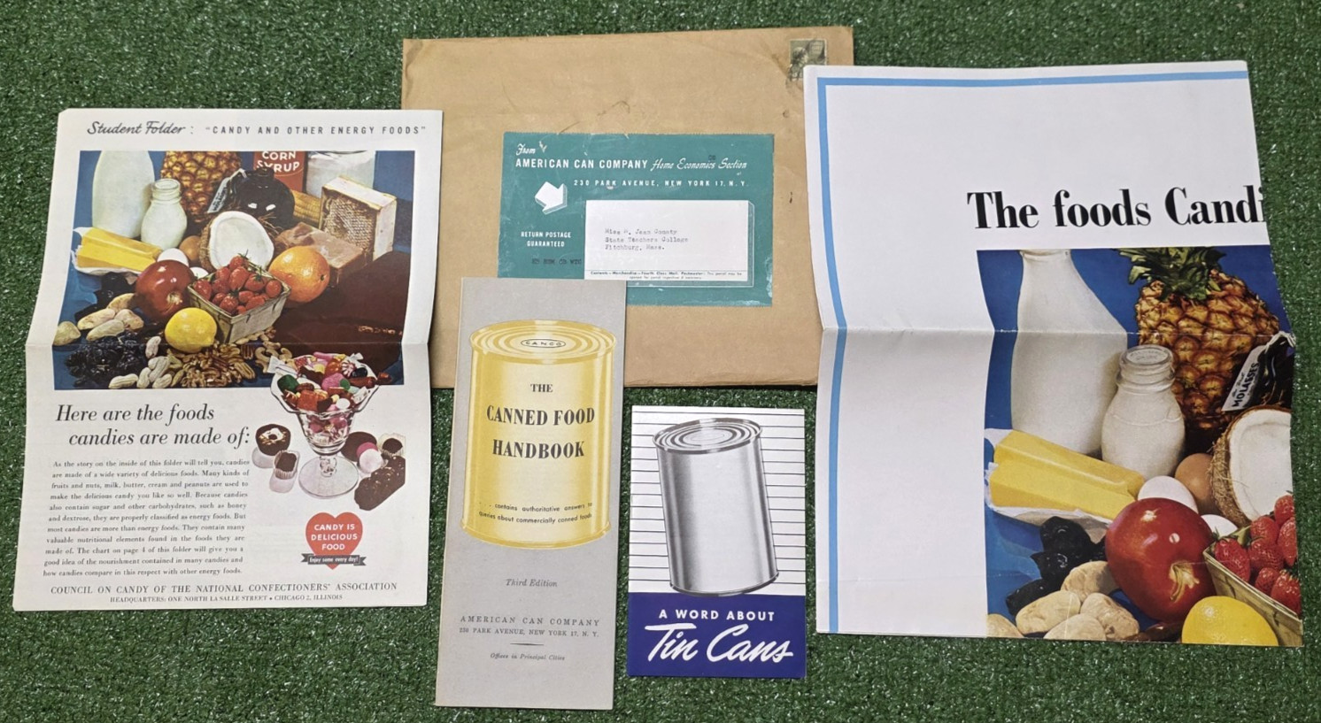 1949 Vintage American Can Company Promotional Advertisement for Schools - RARE