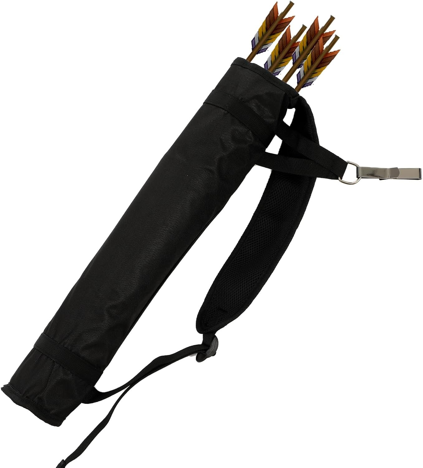 Adjustable Back Archery Quiver or Compound Recurve Bow - Lightweight Foldable Ar