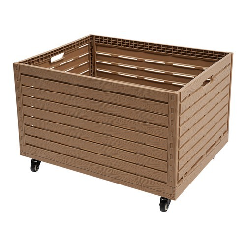 Large Stackable Collapsible Storage Bins Dolly Cart with Wheels for markets