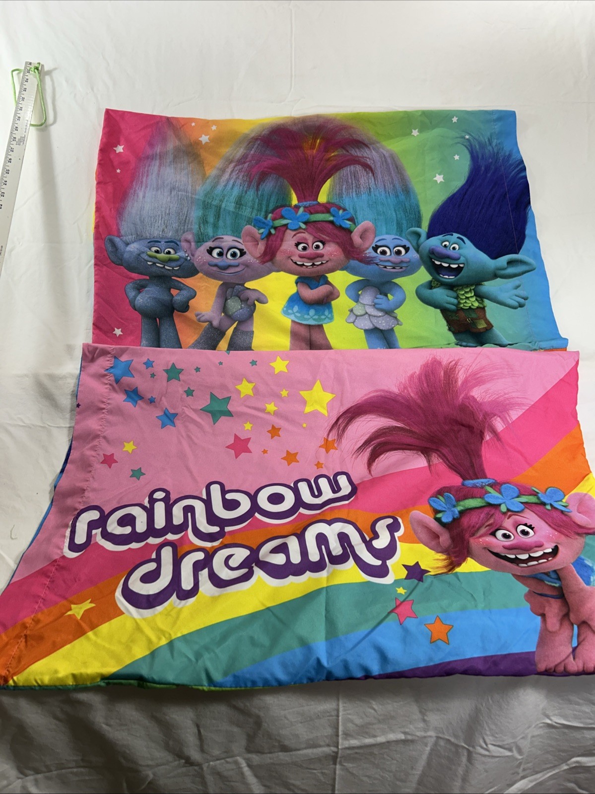 DreamWorks Trolls Rainbow Dreams Pillowcases Set of 2 Standard Kids Bedding