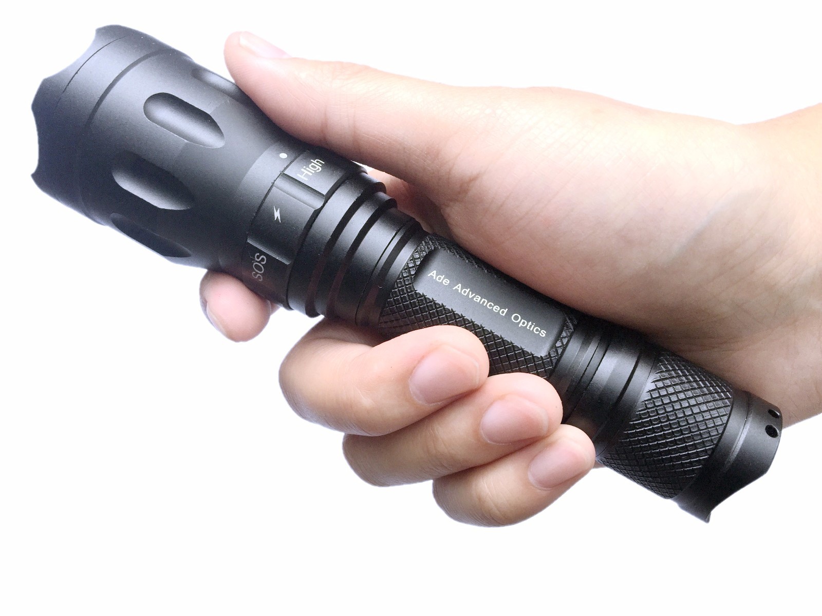 Tactical True 750 lumen Flashlight with Strobe SOS Multi Mode rifle Hunting rail