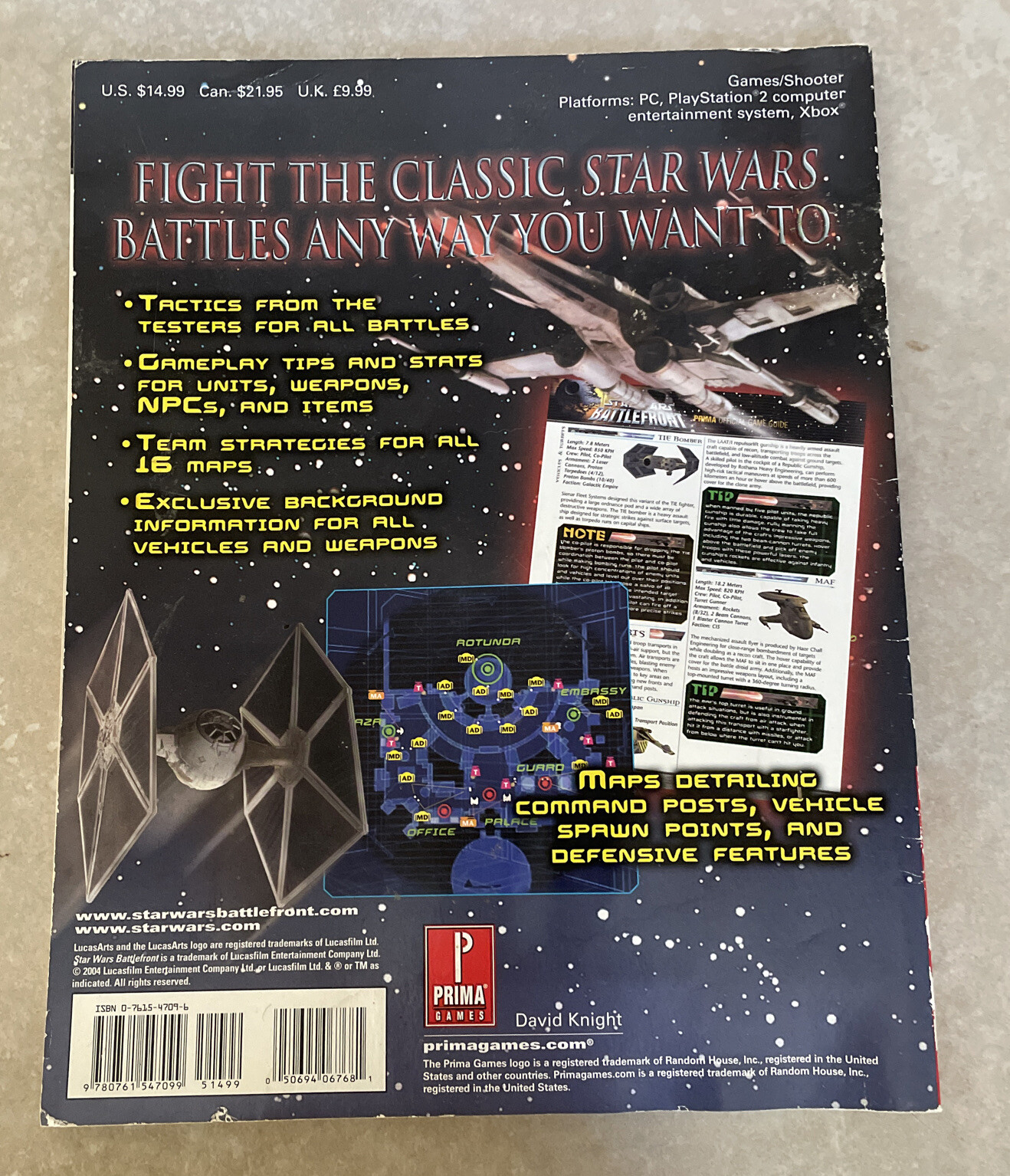 Star Wars Battlefront Pc Ps2 Xbox Prima Official Strategy Guide