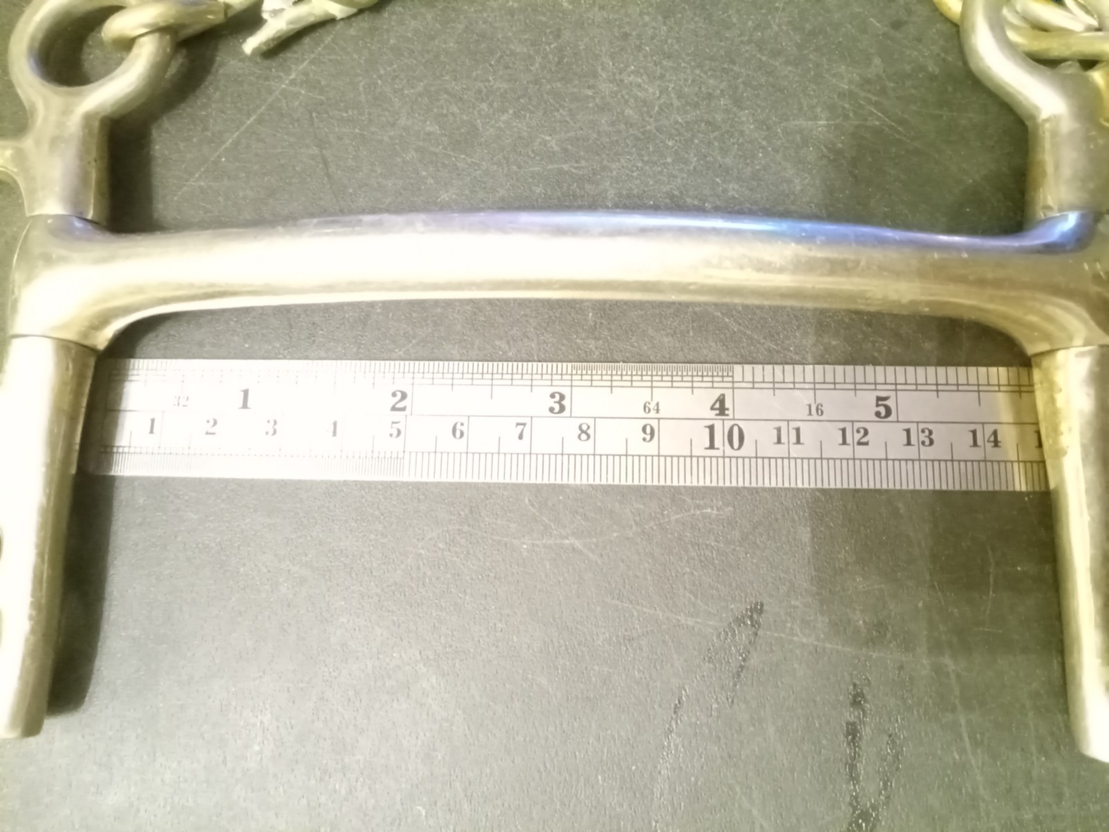 used loose cheek Pelham bit 5 3/4 in mullen mouth stainless