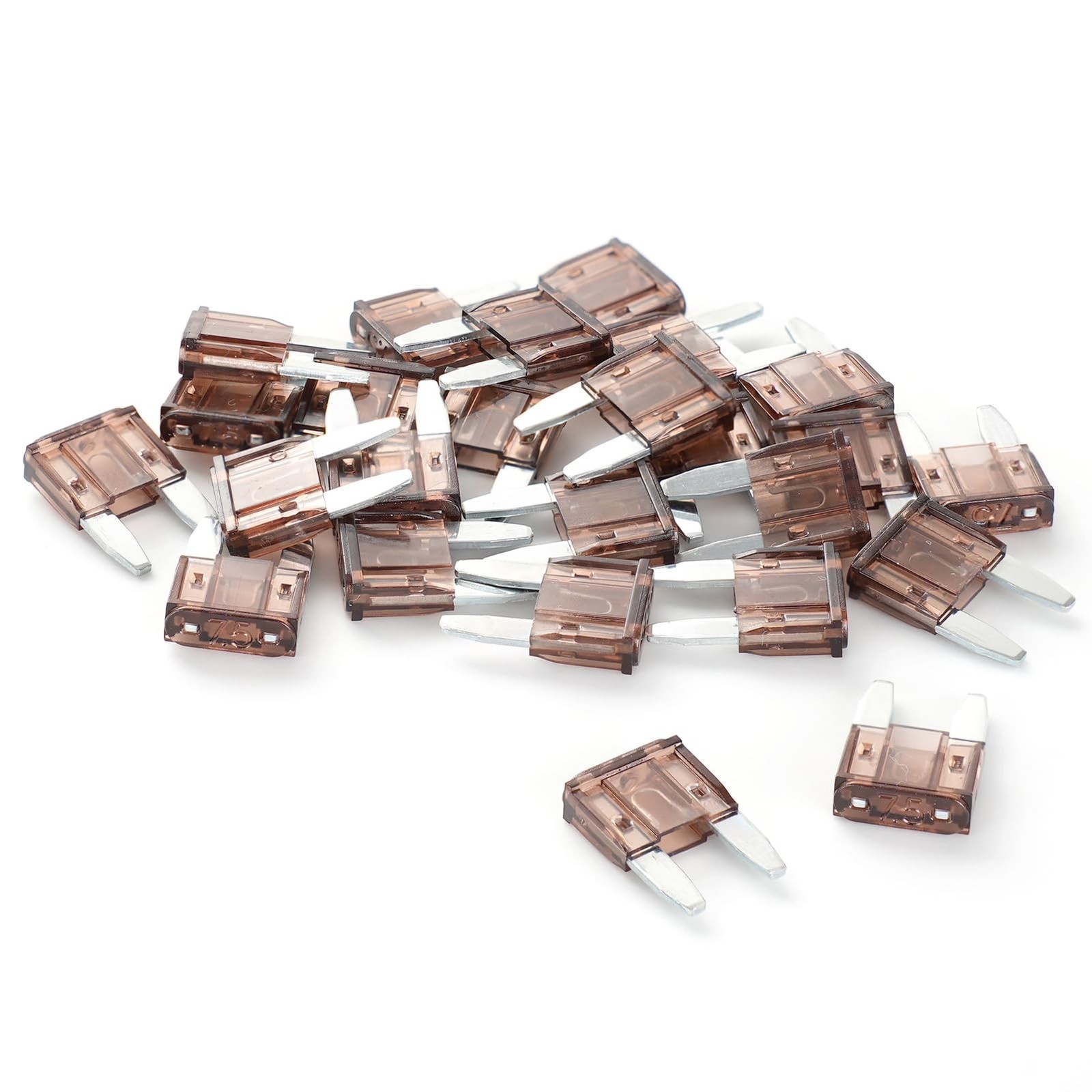 (25Pcs) 7.5 Amp Mini Car Fuses, 7.5A Automotive Fuses, Blade Fuse for Car/RV/...
