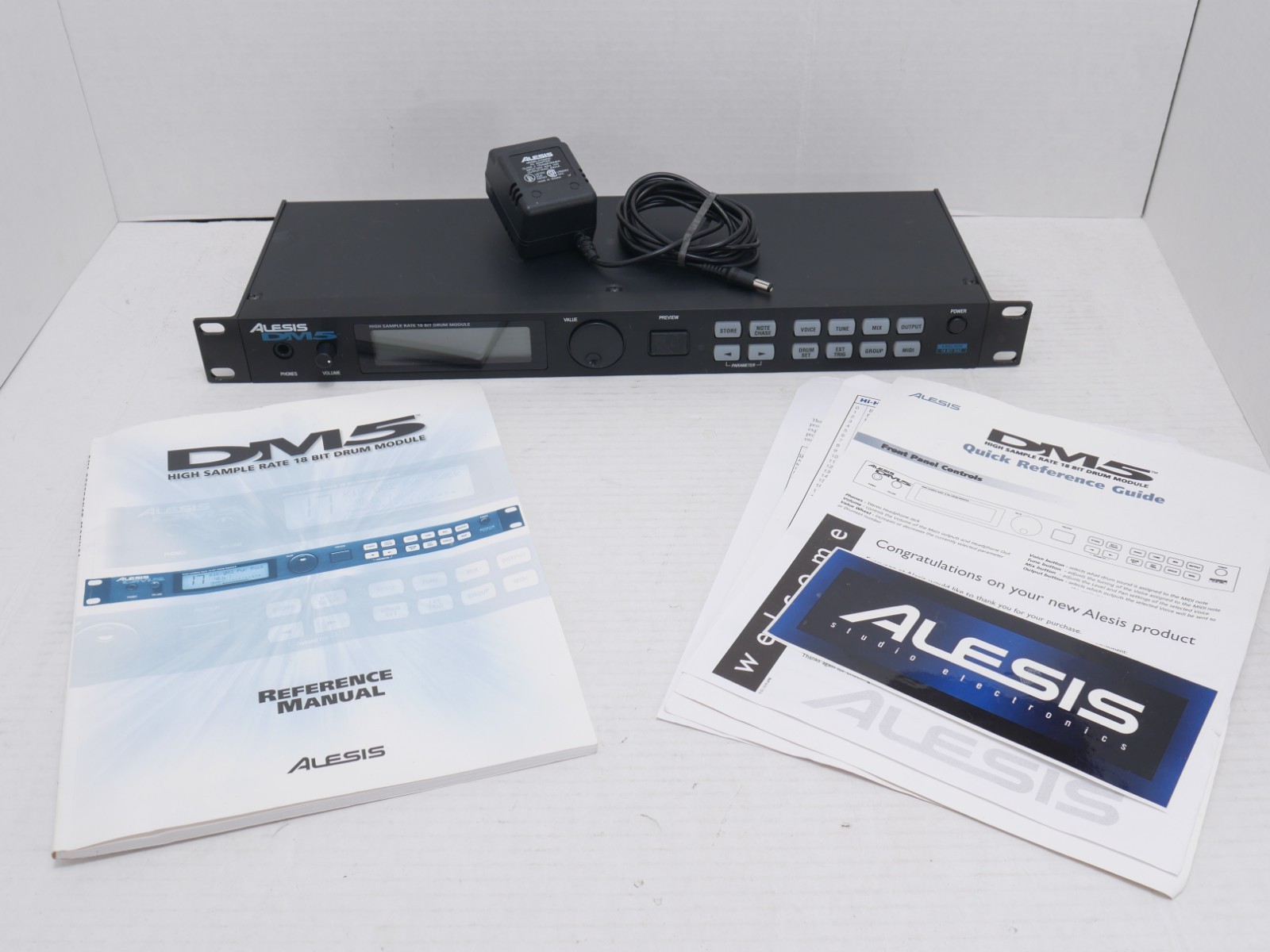 Alesis DM5 Electronic Drum Module Rackmount Machine - Tested Working!