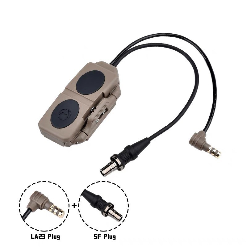 LA23 plug Remote dual switch Pressure for MGAL M600 M300 Flashlight Airsoft