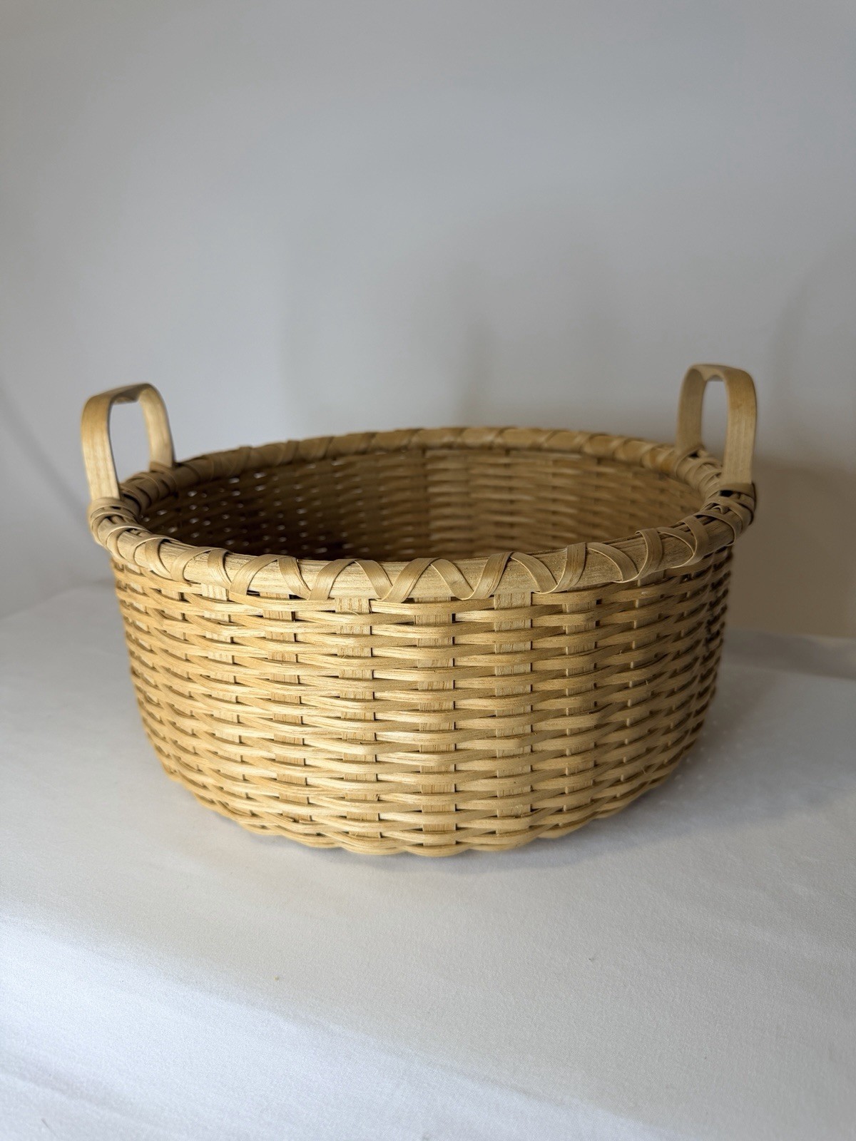 Handcrafted Basketville Woven Basket Coastal Cottage Nantucket Farmhouse Style