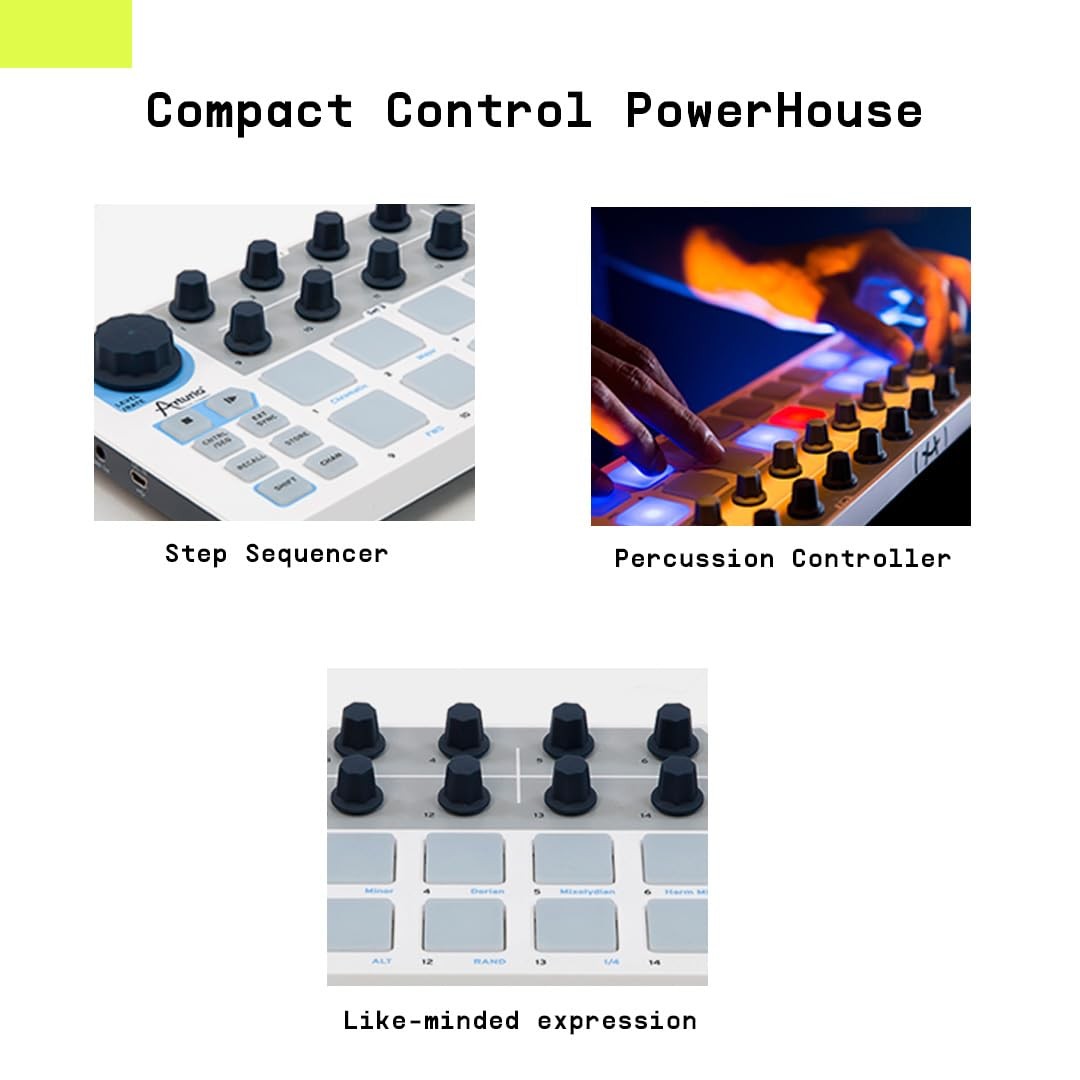 Versatile Midi Controller And Sequencer With Pads And Usb Connectivity