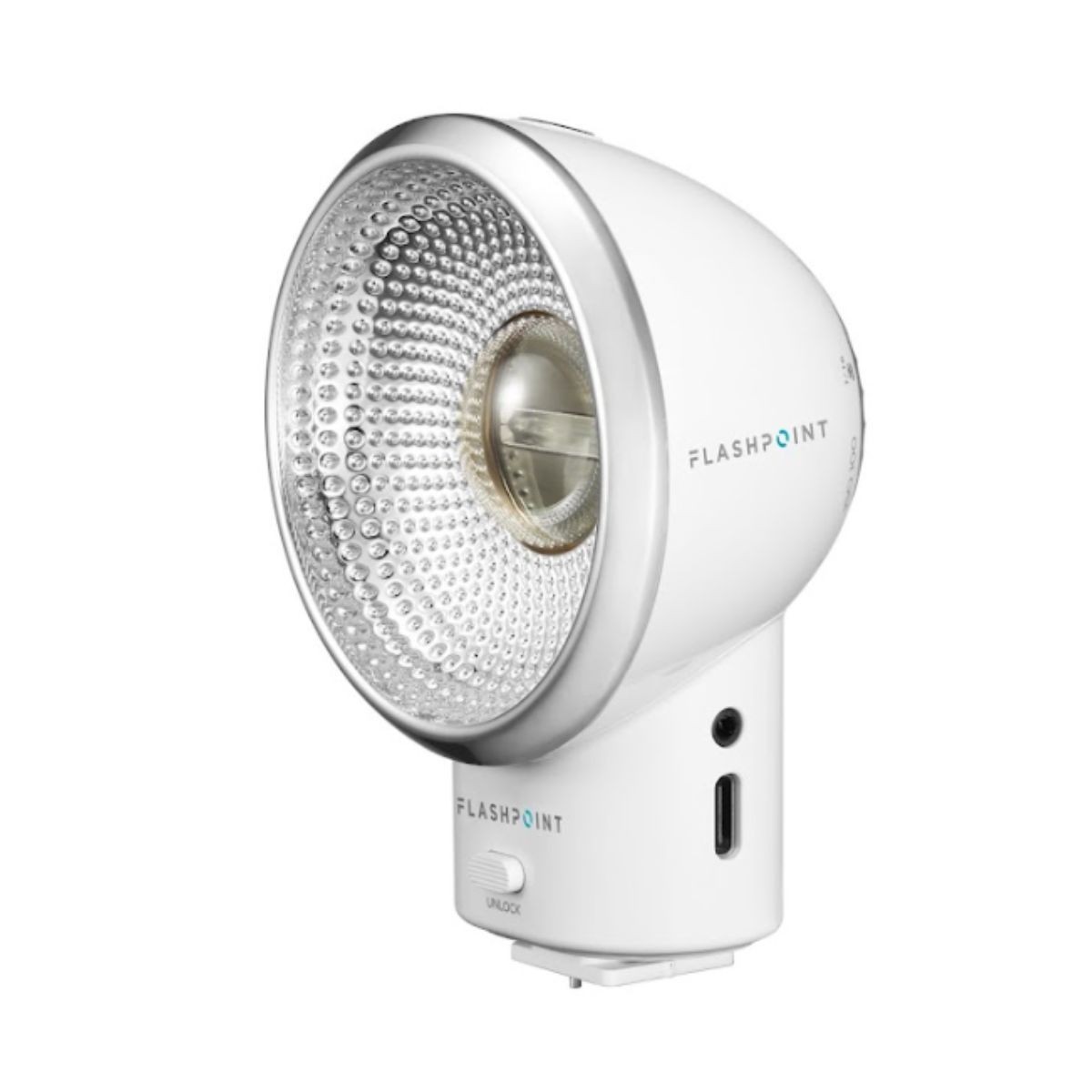 Flashpoint FlashBack Lux Elf Retro Camera Flash (White), Godox Lux Elf