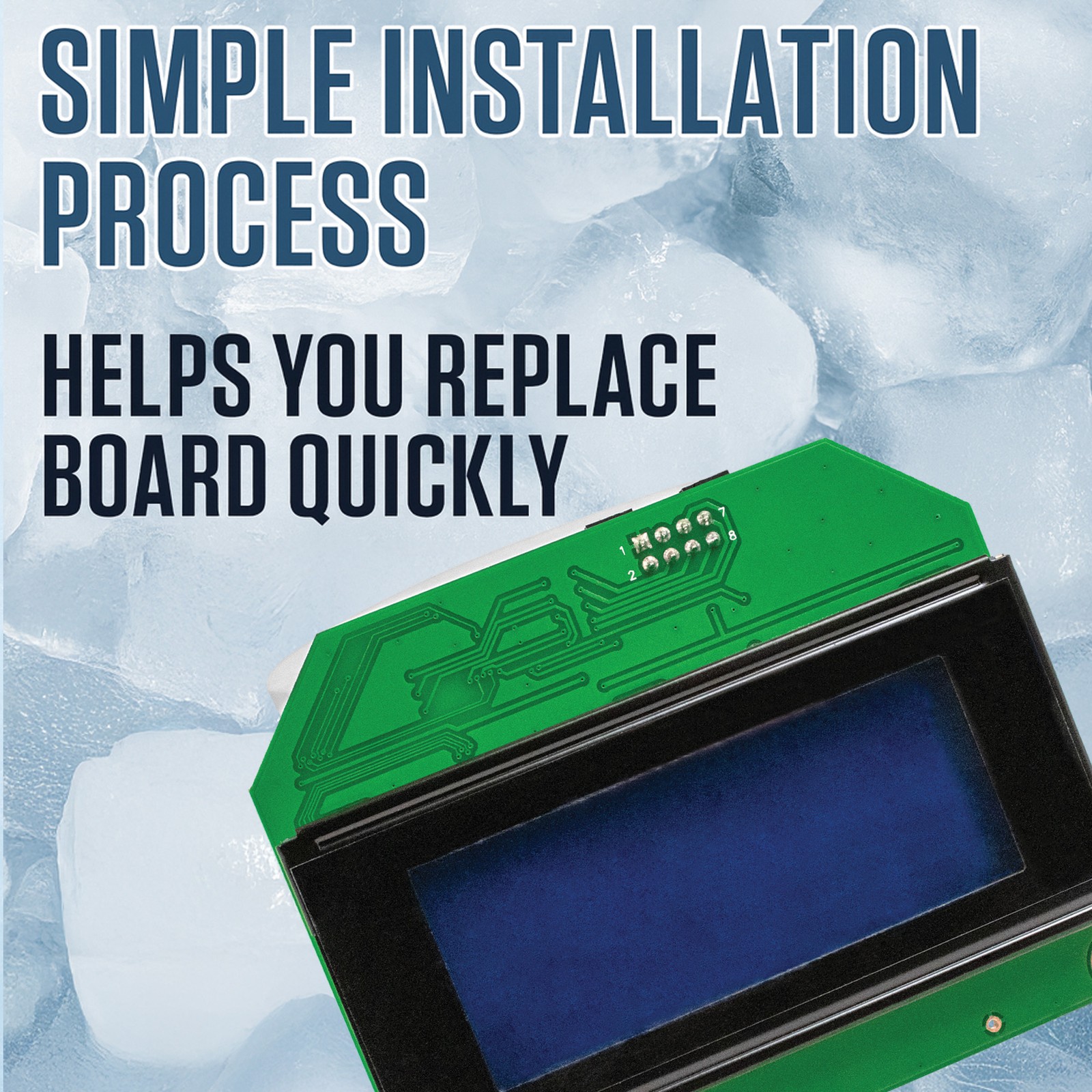 IMM Replacement For Manitowoc Control Board LCD Display 000006728 000007827