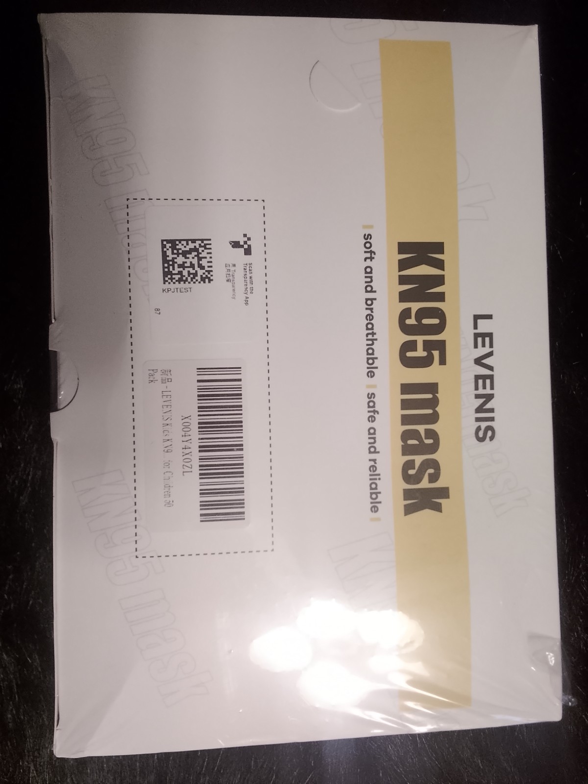 EVENIS Masks KN95 Box. Soft/Breathable 100 pcs  GB2626-2019  Respiratory
