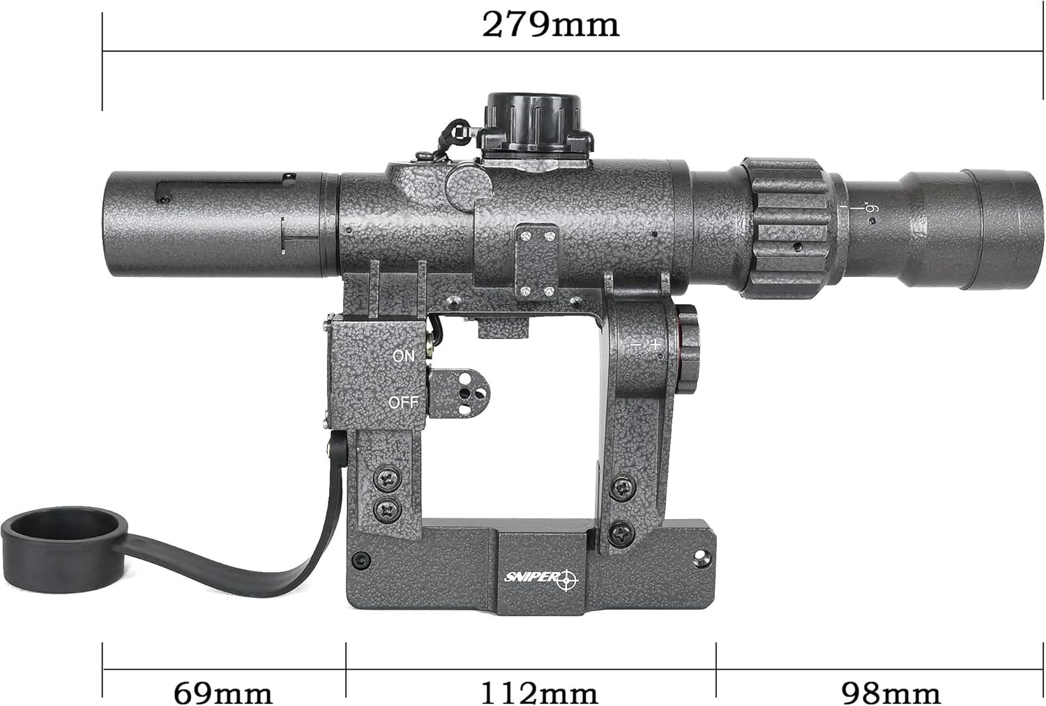 Sniper SD Scope Rifle Scope w/Side Rail Mount (3-9x24mm FFP Scope)