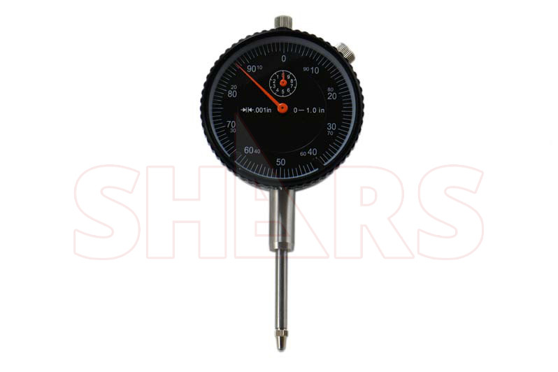 1" HIGH PRECISION DIAL INDICATOR .001" AGD 2 GRADUATION LUG BACK BLACK NEW !]