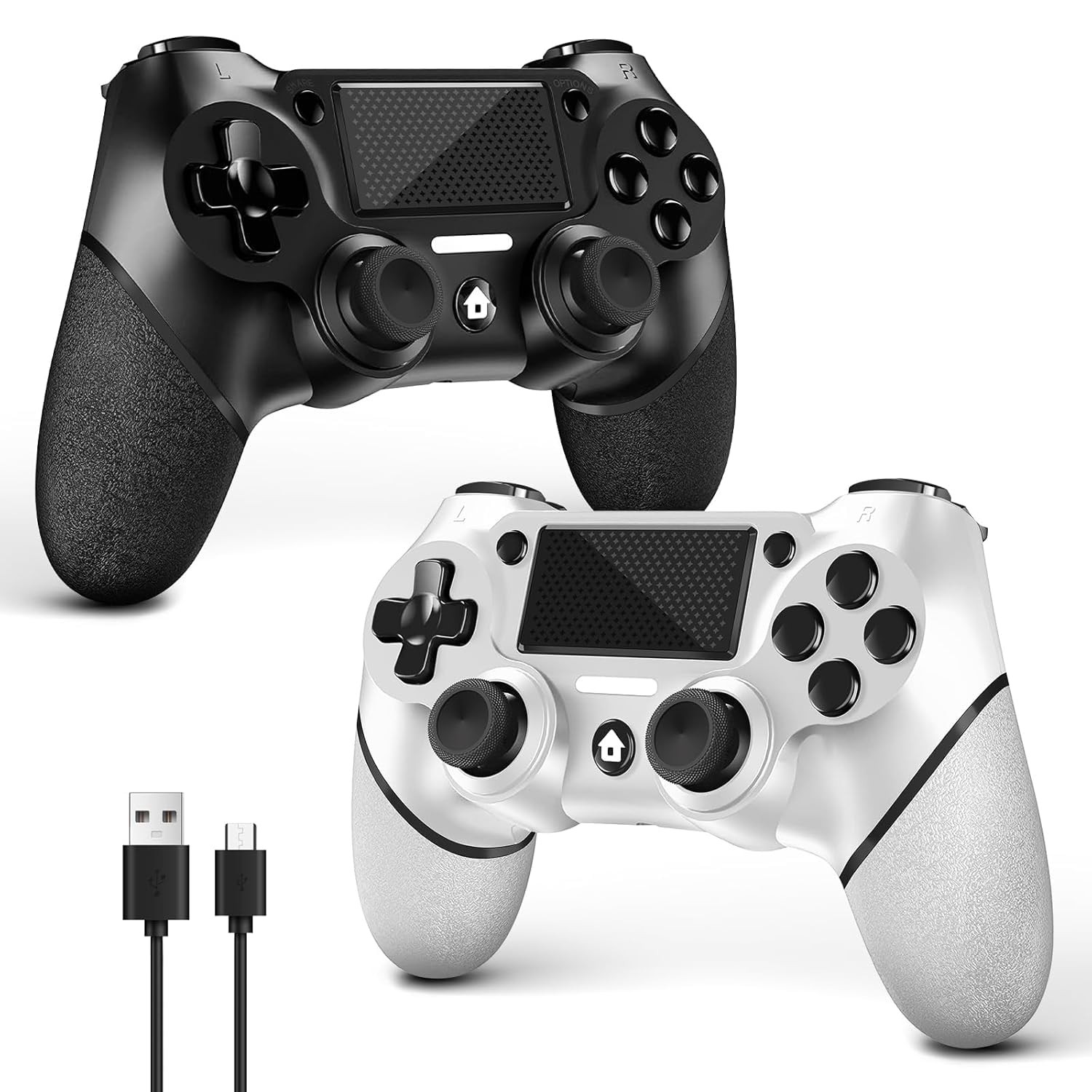 AceGamer 2 Pack for PS4 Controller, Wireless Controller for PS4/Pro/Slim/PC