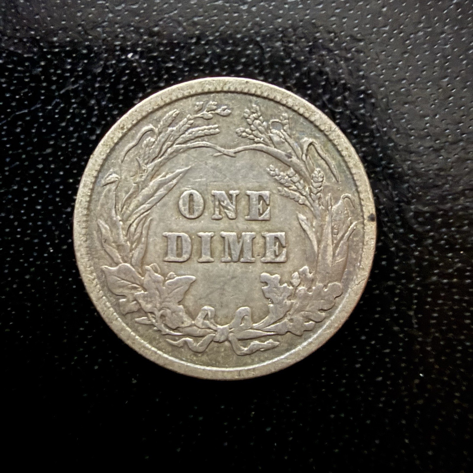 1901 Philadelphia Mint Silver Barber Dime Toner