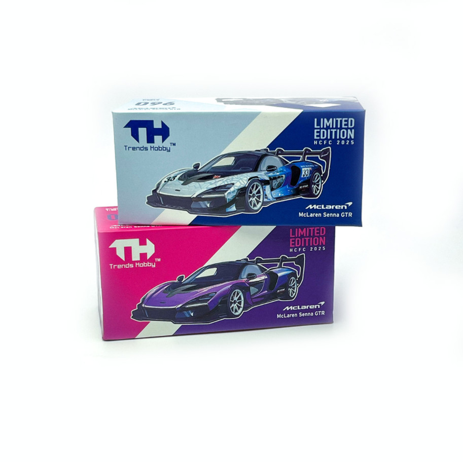 TH 1/64 Scale Senna GTR Racing Sports Hangzhou HEC Exhibition Alloy Model Car