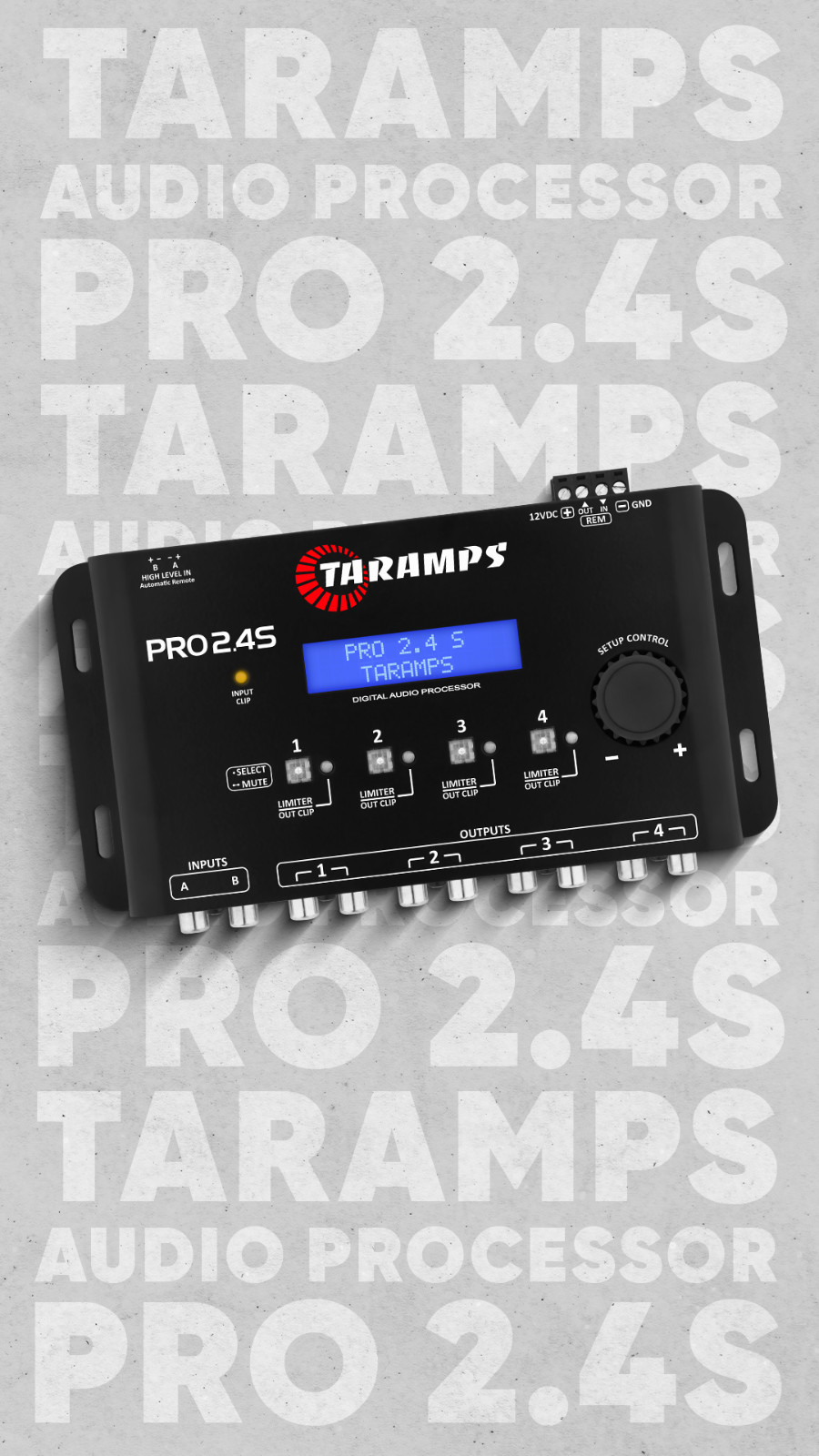 Digital Signal Processor DSP Crossover 15-Band EQ Equalizer 2-Channel In 4-Chann