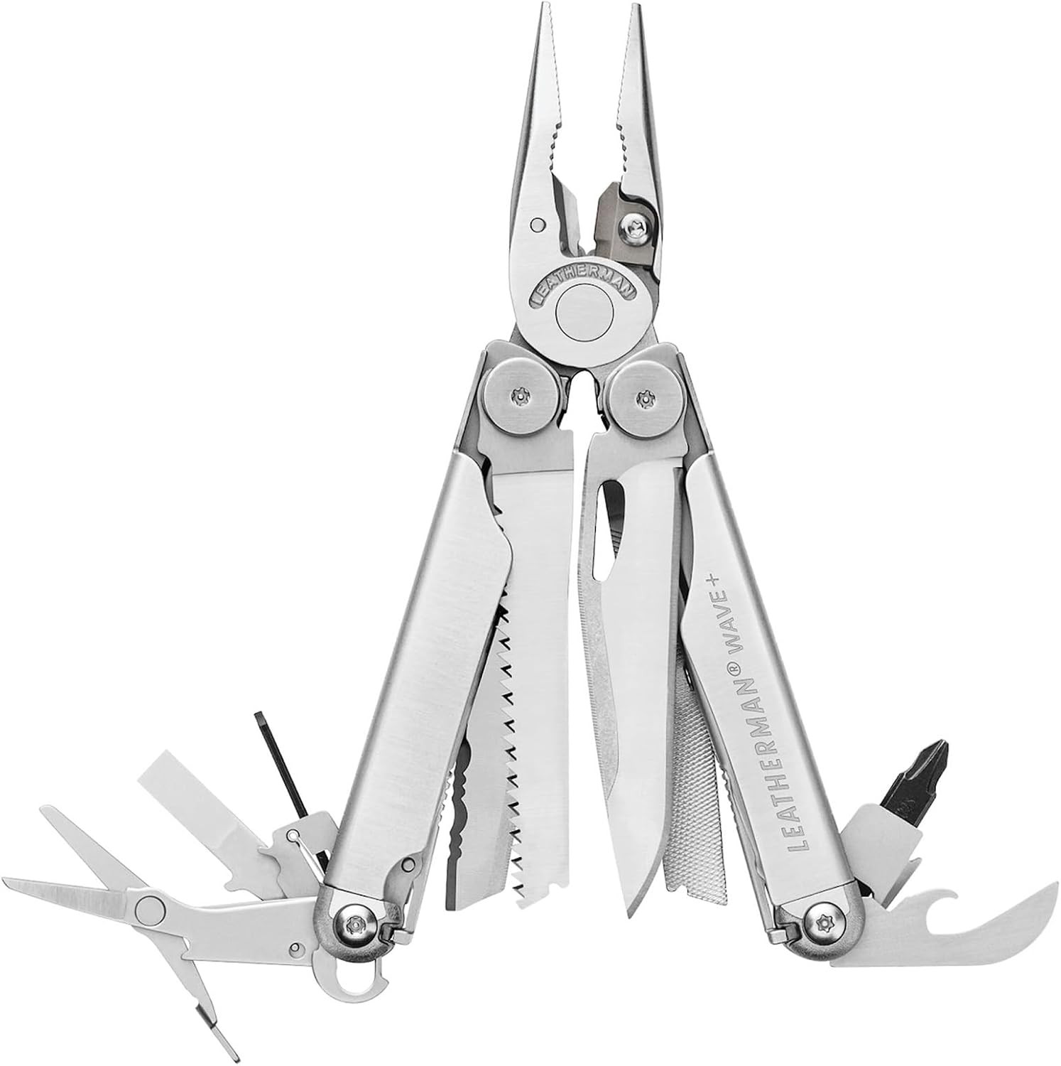 LEATHERMAN Wave+ Multi-Tool - 18-in-1 Stainless Steel for Home & Outdoors