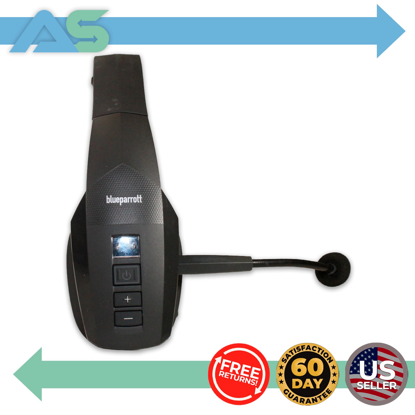 BlueParrott Headset B450-XT Bluetooth Wireless Headset w Voice Commands