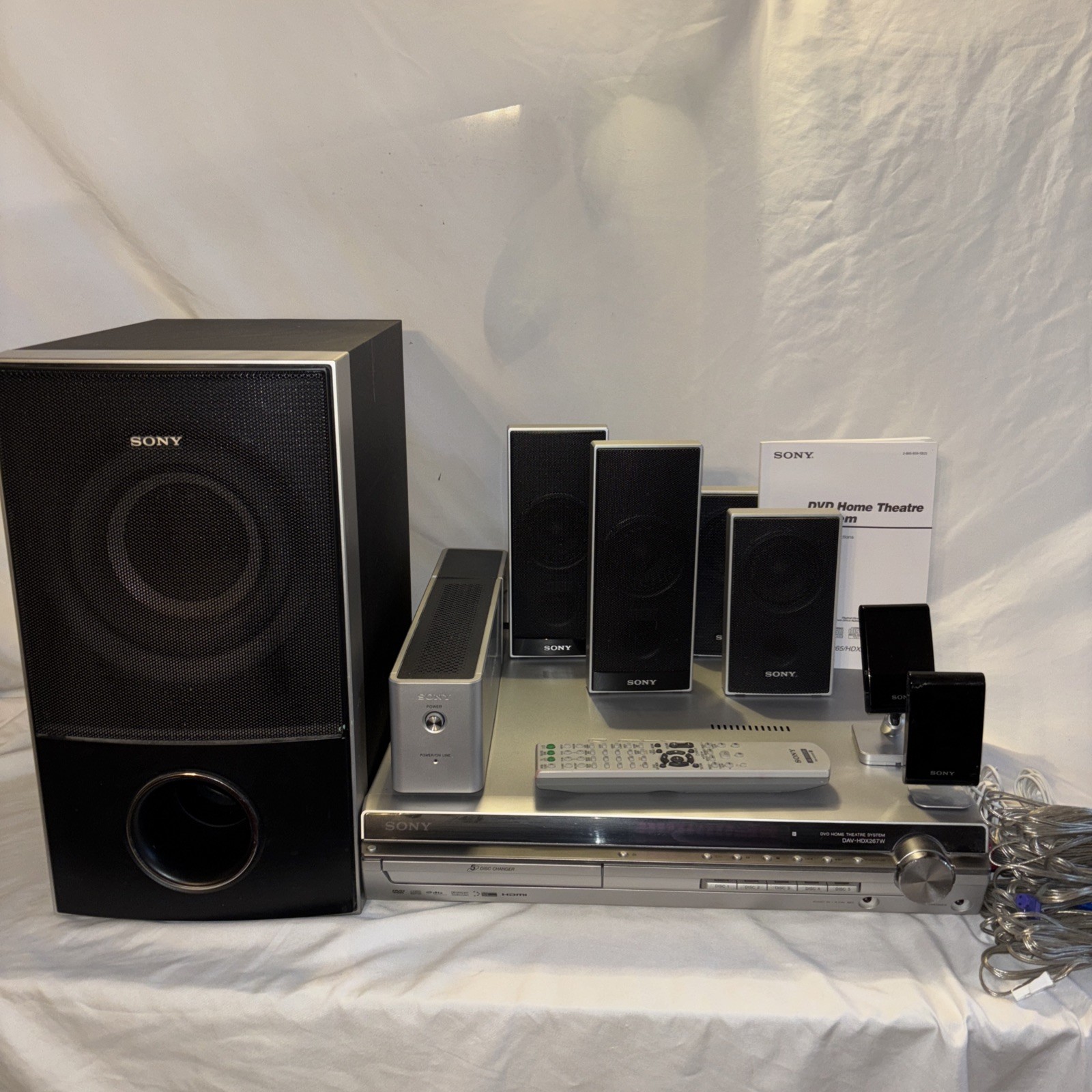 DVD Sony Surround Sound System 5 Disc Receiver Complete! DAV-HDX265