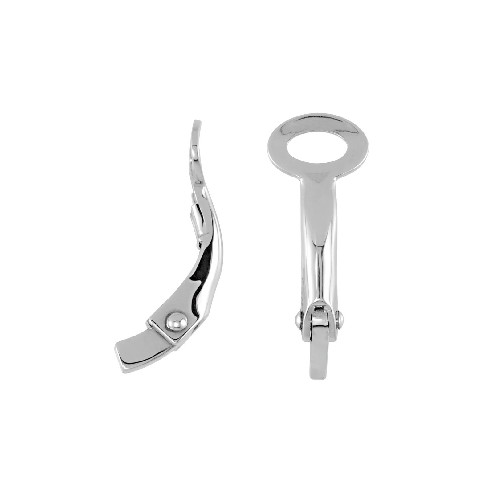 Sterling Silver 14x6.5 mm Omega Clip Earring Back