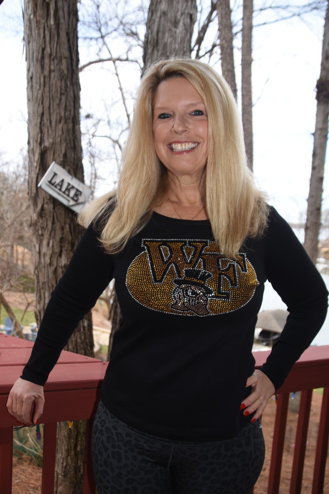 Wake Forest Rhinestone Bling Shirt XS S M L XL XXL 1X 2X 3X 4X 5X