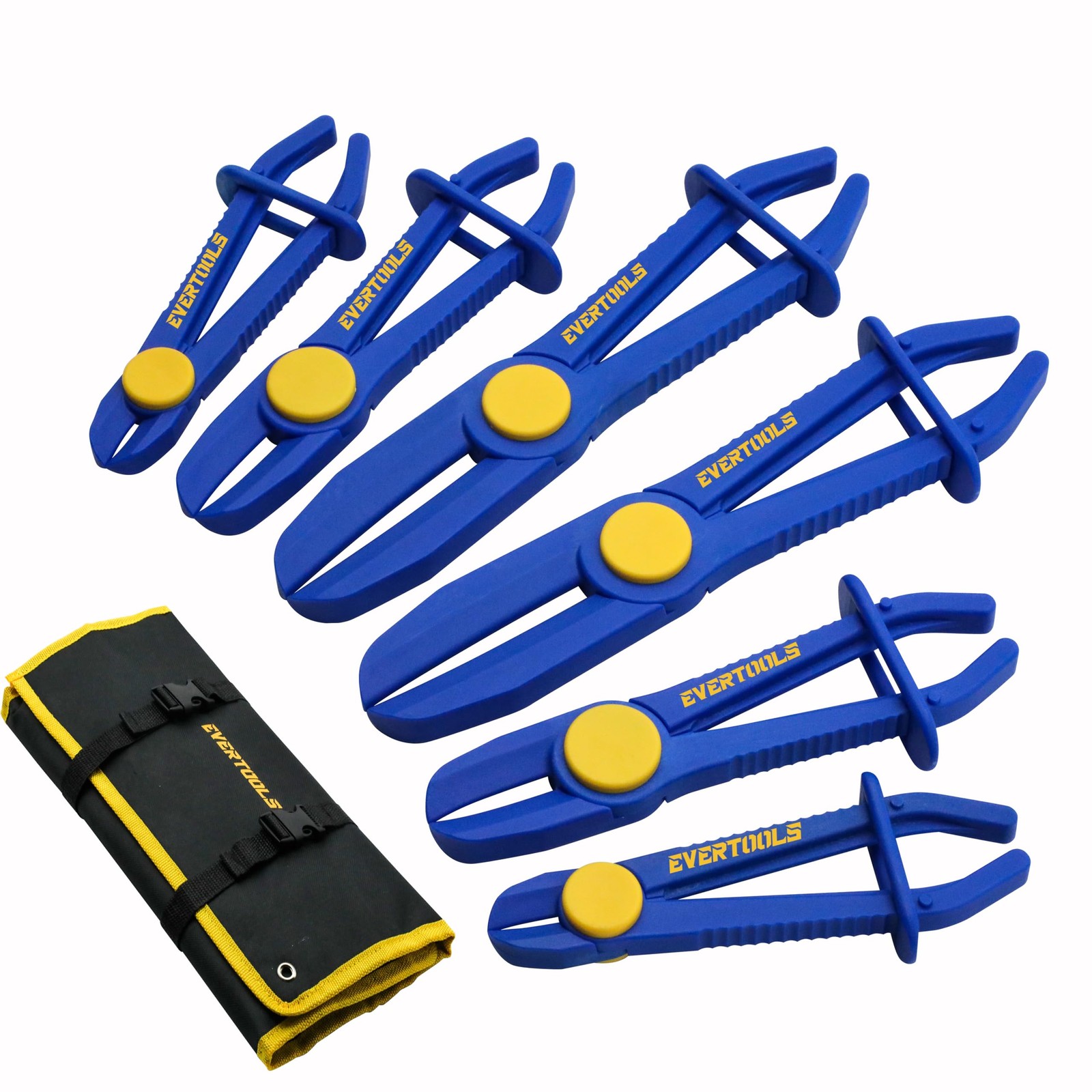 6PCS Hose Pinch Off Pliers Set, Straight Hose Clamp Pliers for Fuel Line, Bra...