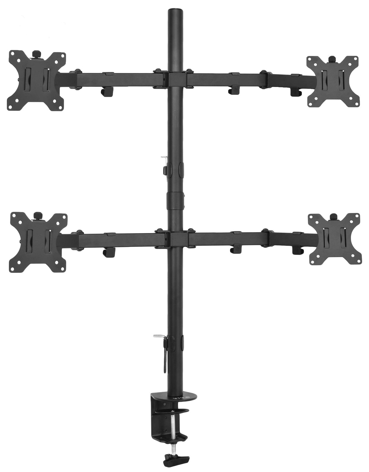 VIVO Quad 13 to 30 inch LCD Monitor Desk Mount, Fully black