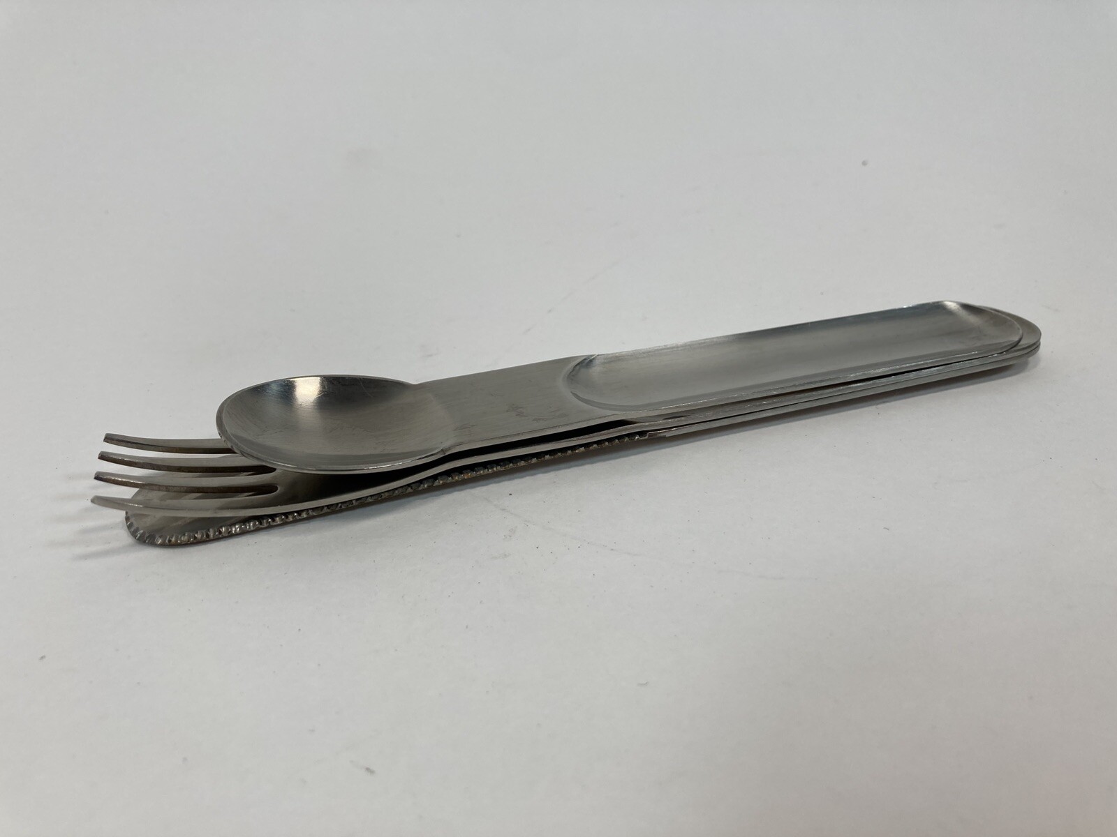 Mono-clip Stainless Flatware Set Peter Raacke Design*Missing large spoon in set*