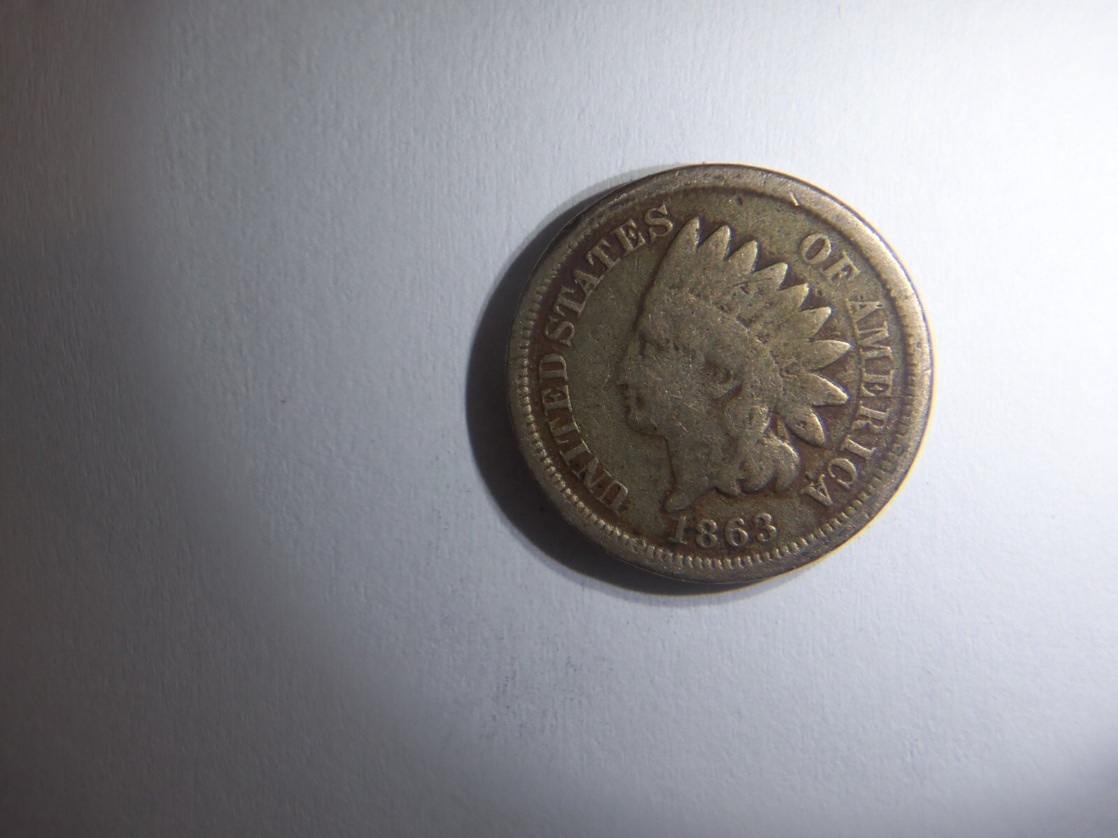 NICE KEY DATE 1863 INDIAN HEAD PENNY