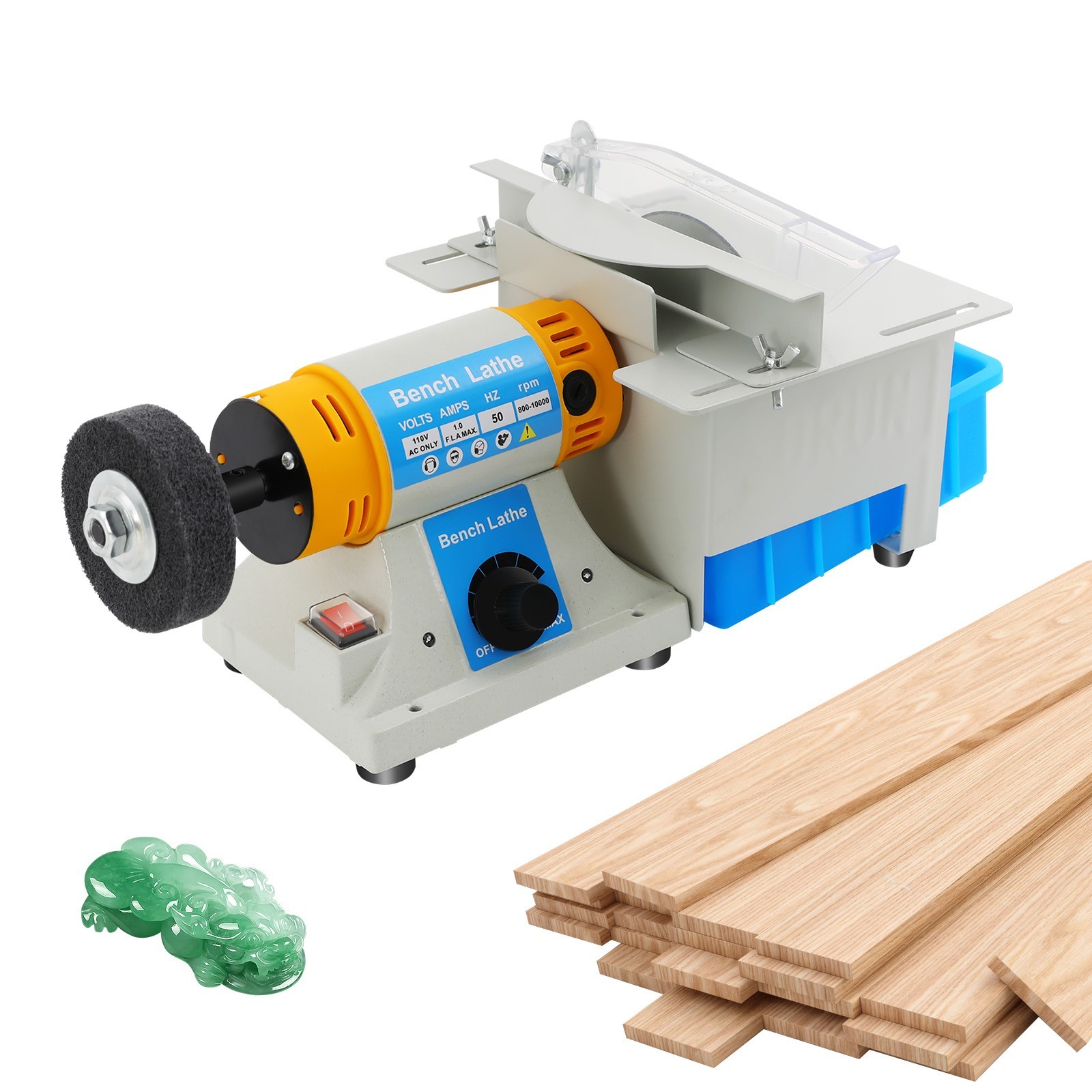 Mini Table Saw, 110V Multifunctional Electric Grinding Machine With Table Saw