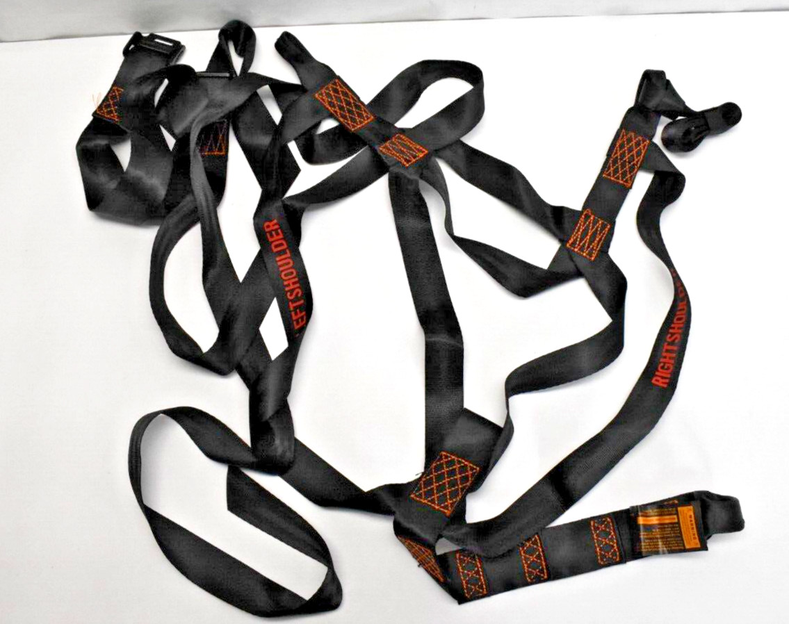 GSM Outdoor Tree Stand Safety Harness Model A130 Hunting Black Orange