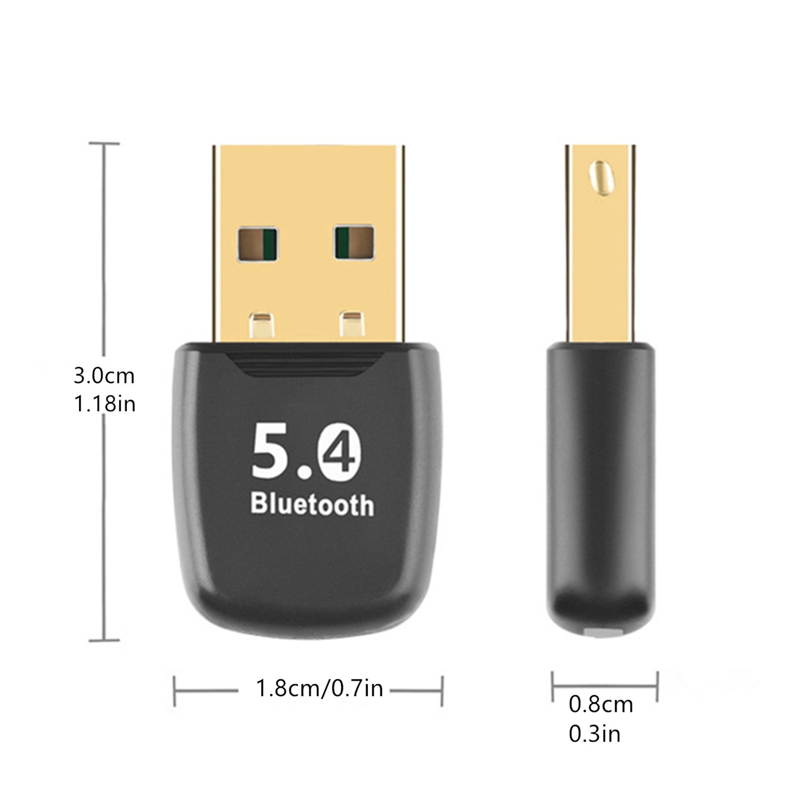 Bluetooth 5.4 USB Adapter for PC Laptop with Improved Anti-Interference Ability