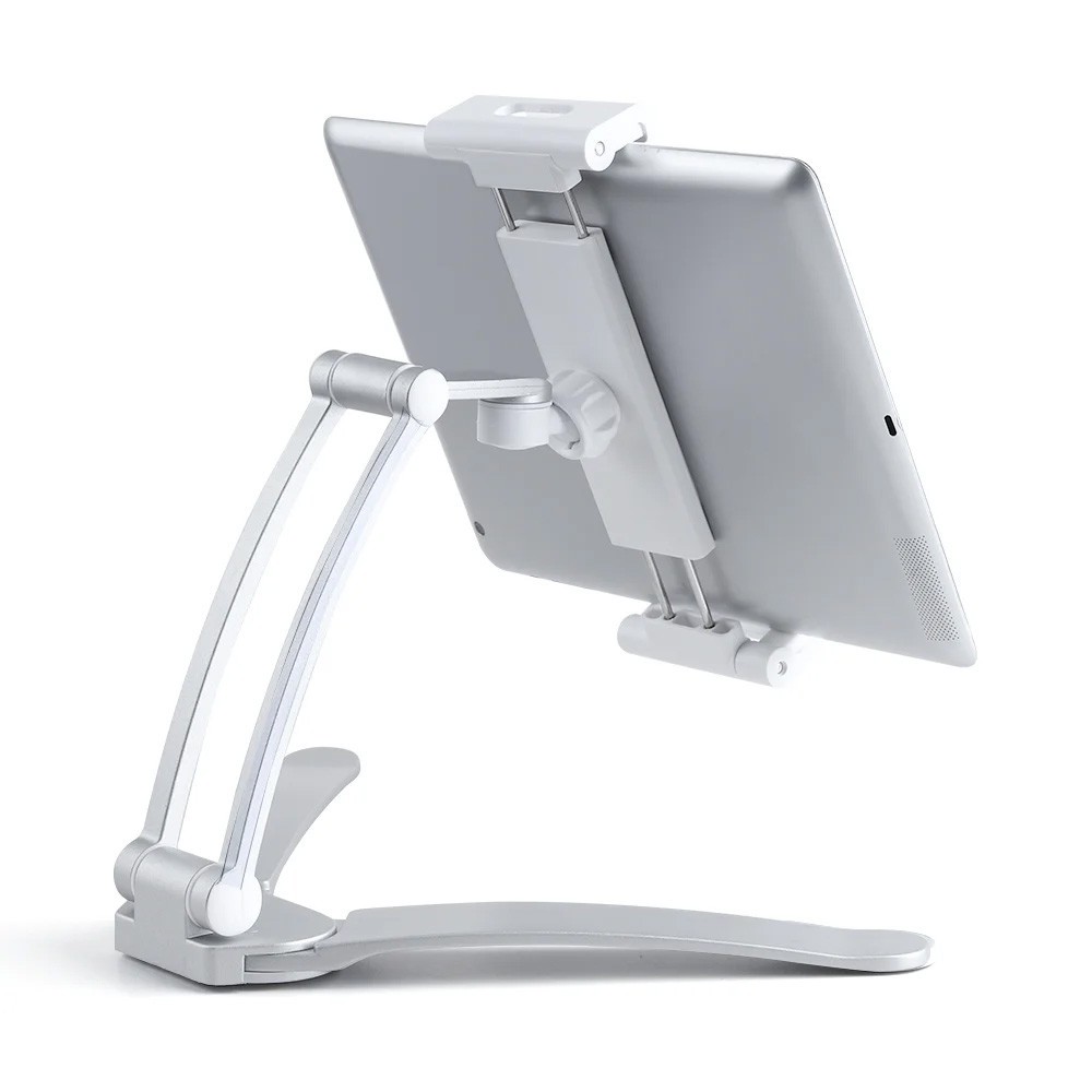 onn. 2-in-1 Tablet Stand & Mount Holds 5.5''-12.9'' Screens, Rotates up to 360º