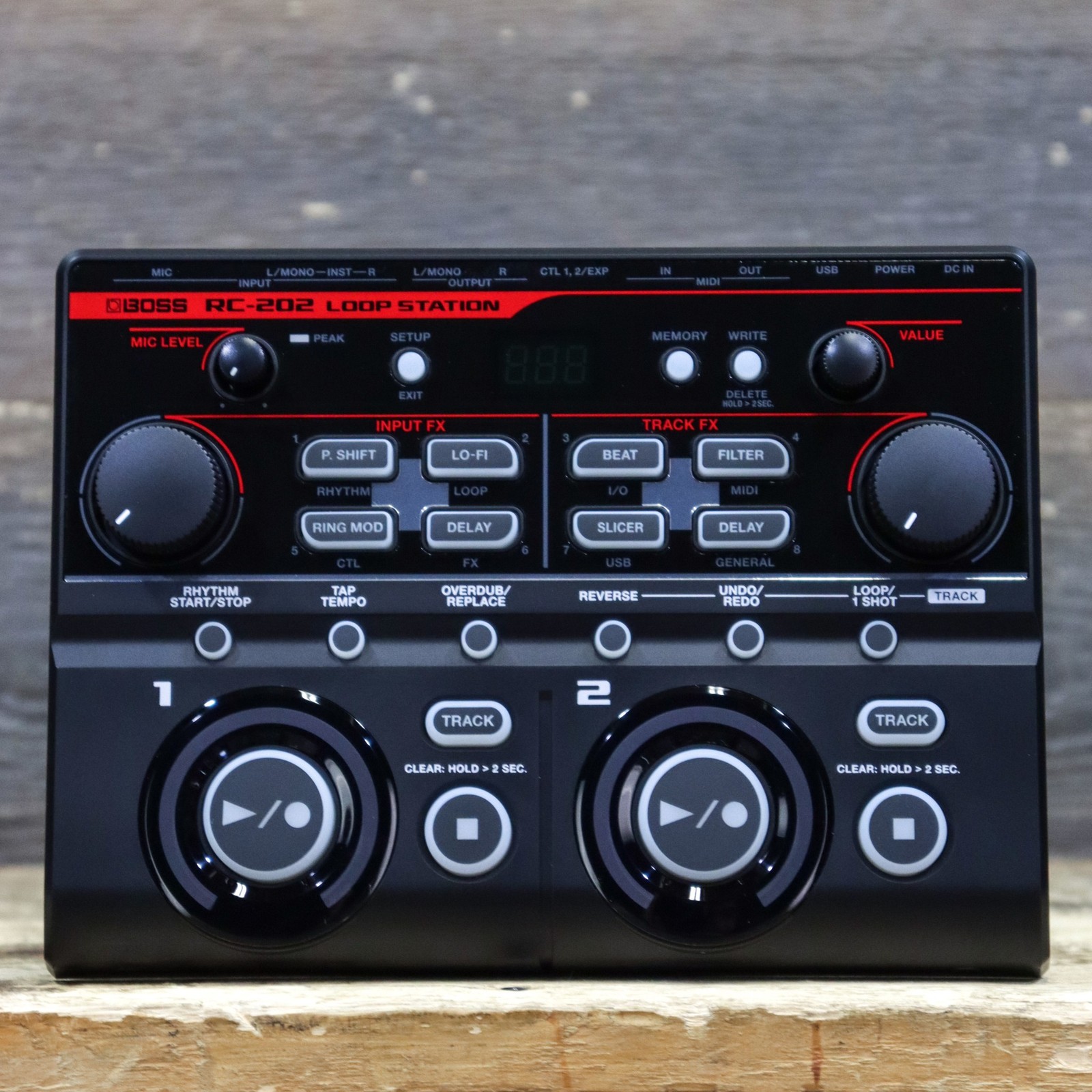 Boss RC-202 Loop Station Two-Simultaneous Stereo Phrase Tracks Tabletop Looper