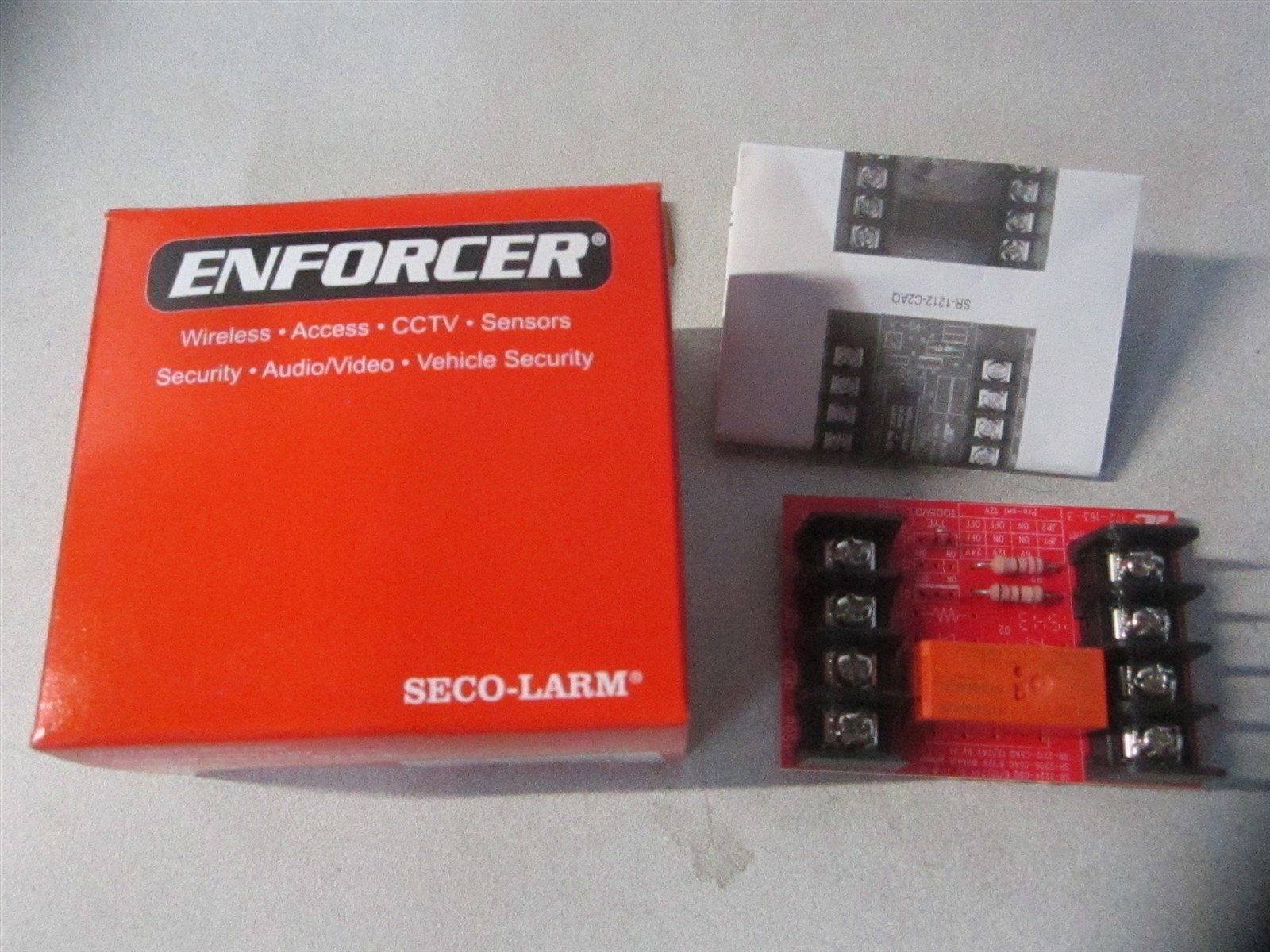 Enforcer (SR-2212-C5AQ) 12/24VDC 5A DPDT Relay Board-One Relay