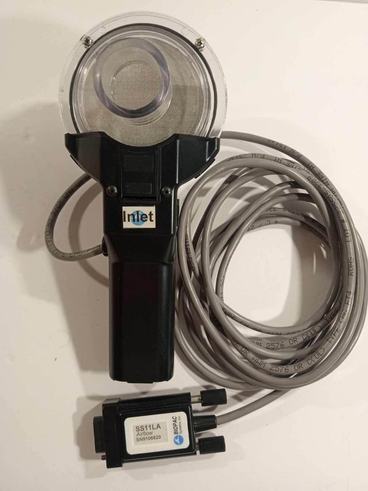 1-BIOPAC Systems Inc SS11LA BSL Medium Airflow Transducer Black (More Available)