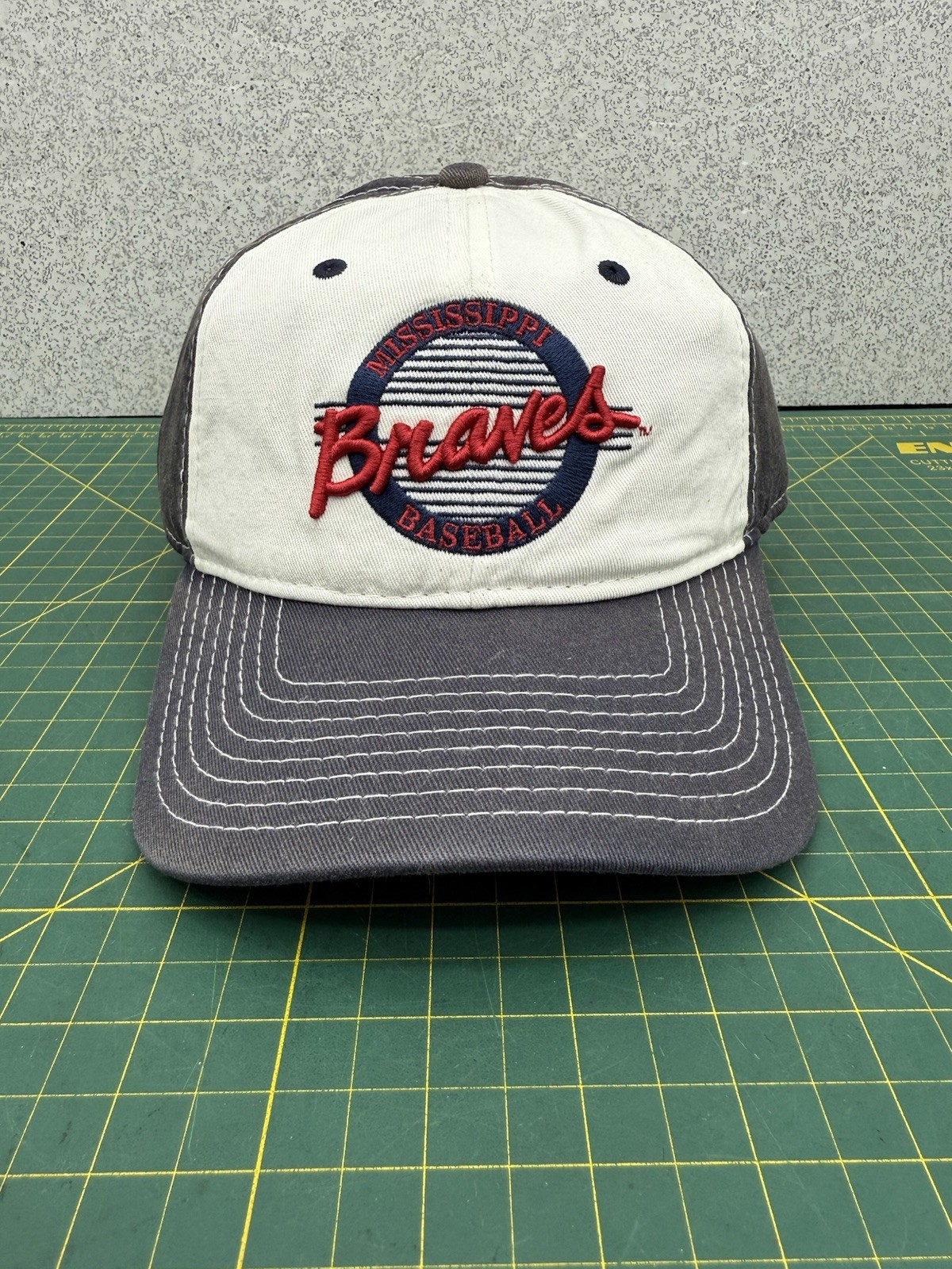 Mississippi Braves Strapback Cap Hat by The Game - Southern League Baseball