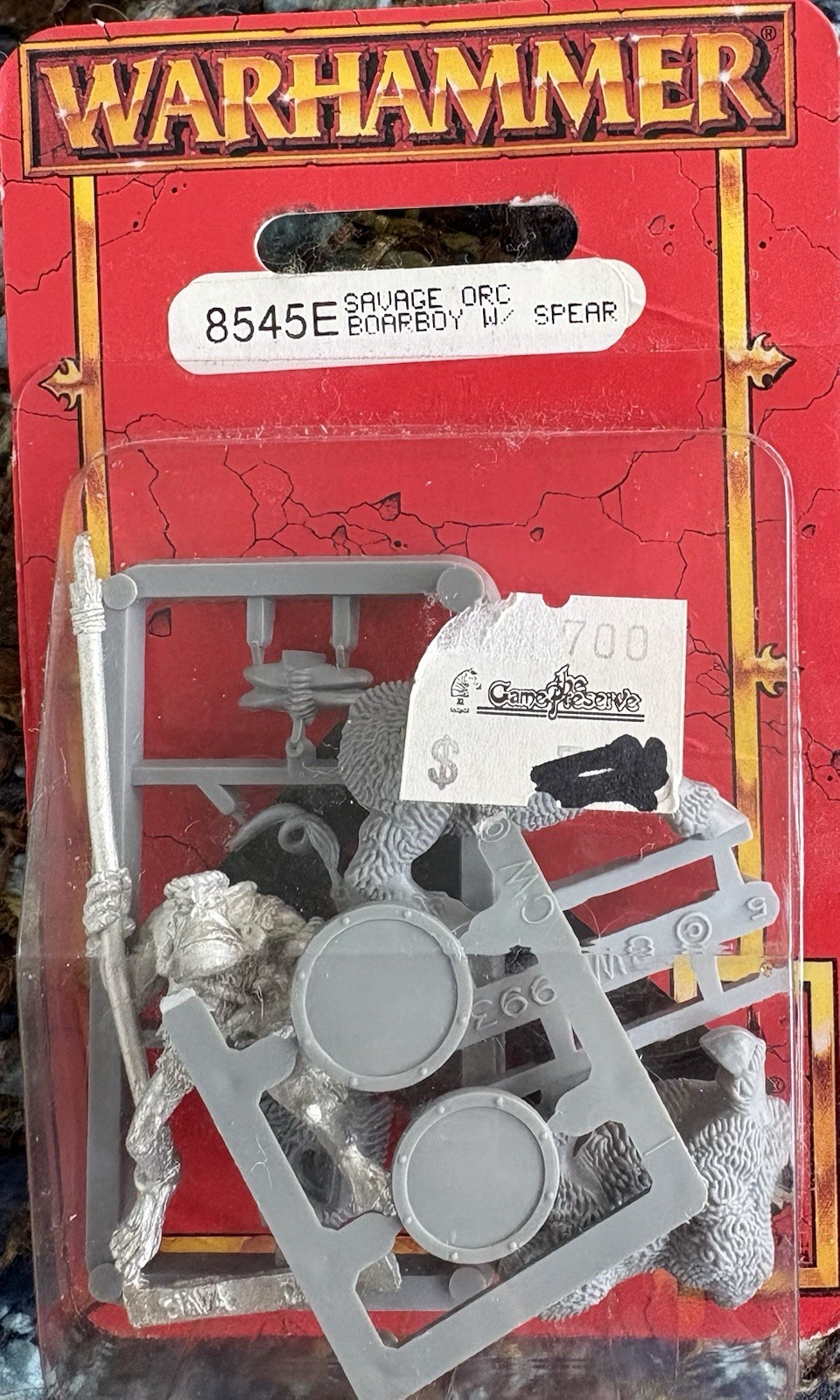 Warhammer 8545E Savage Orc Boarboy w/Spear NIB