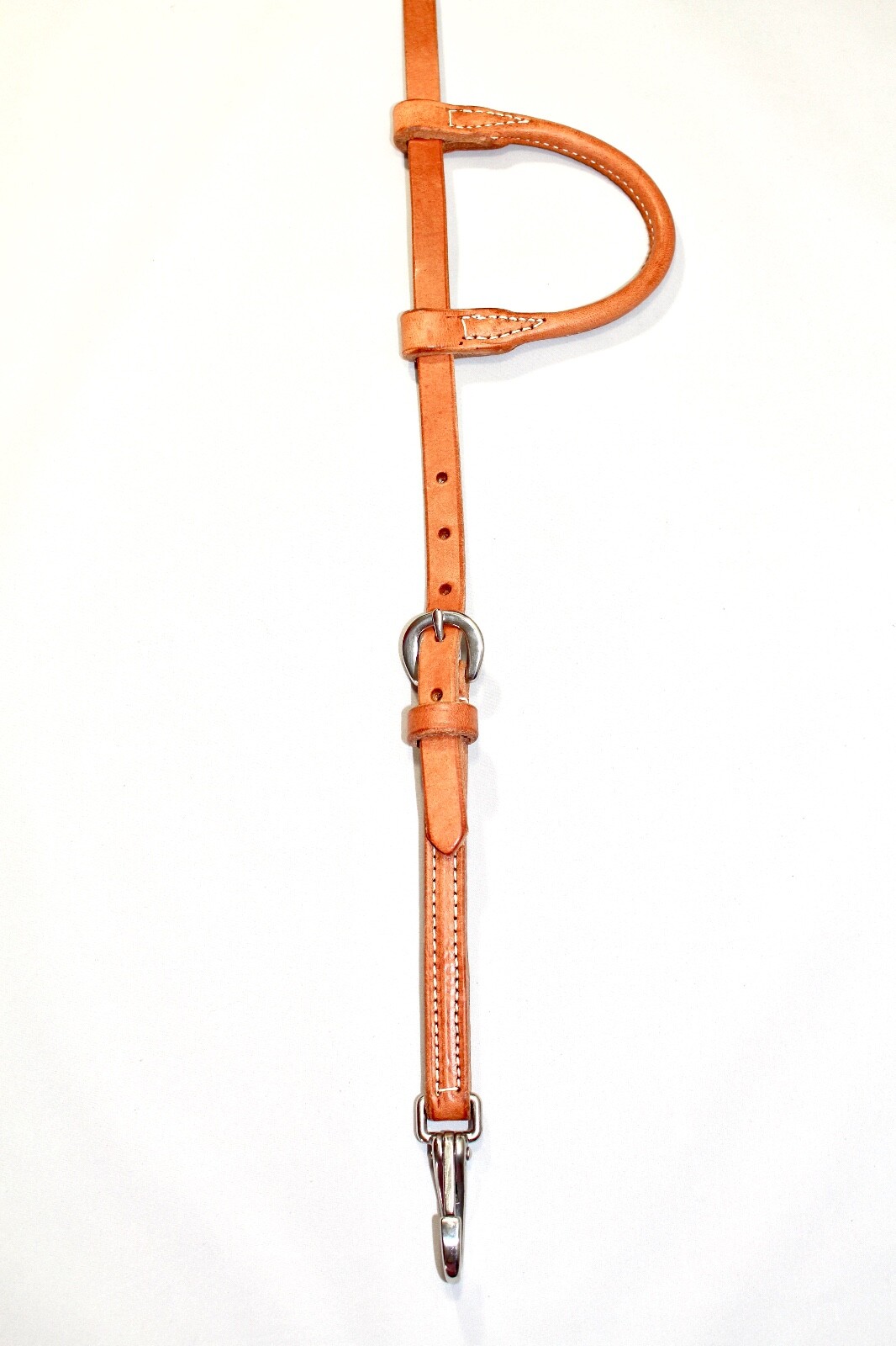 FS Tack Hermann Oak Harness Leather Rolled Sliding One Ear Headstall Snap Ends