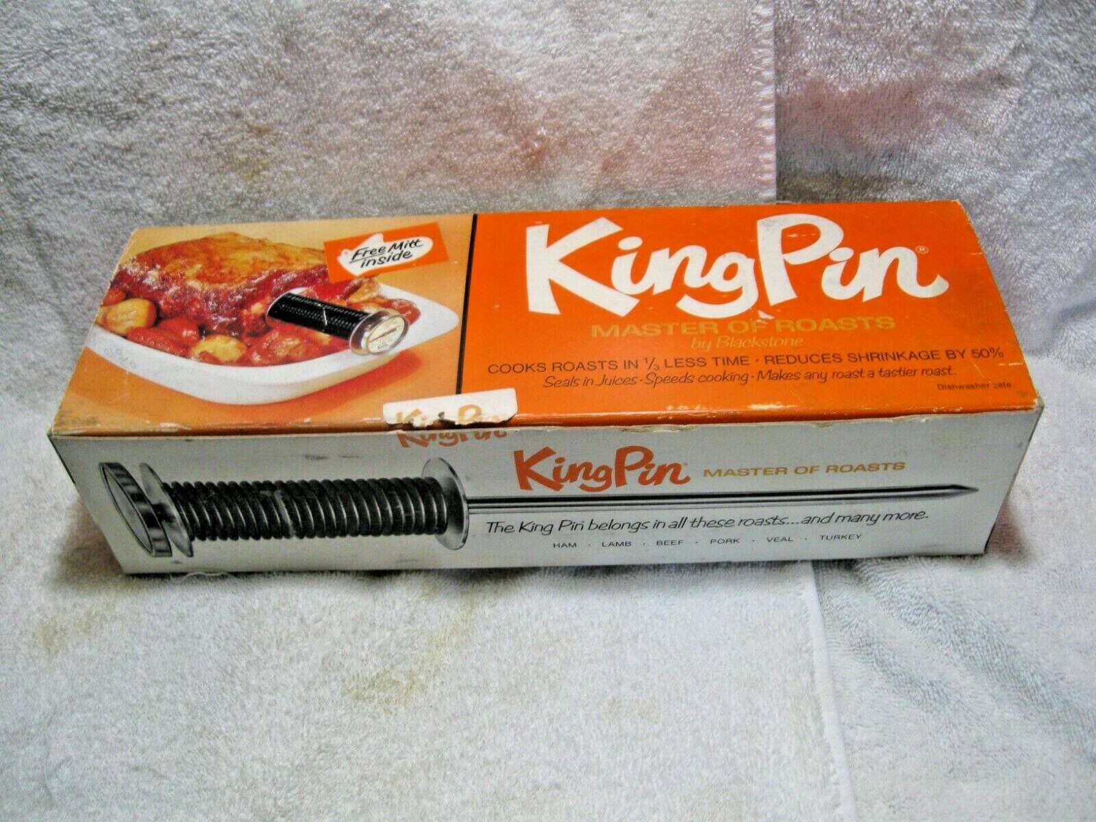Vintage Collectible KING PIN-MASTER OF ROASTS By Blackstone-Cut Cooking Time 1/3