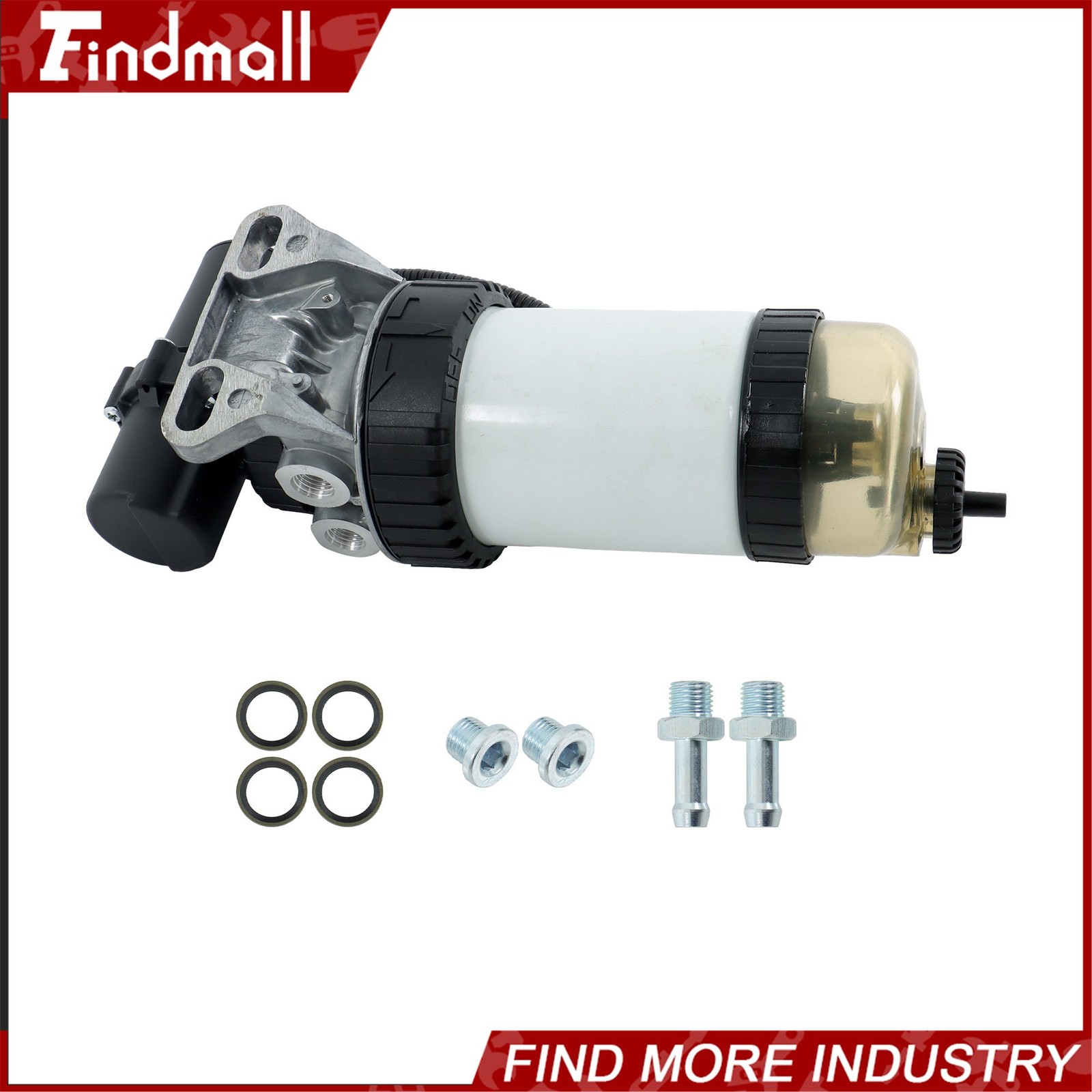 Findmall Fuel Pump Fuel Filter Assembly for JCB Engine CAT 422E 428D 428E 432D