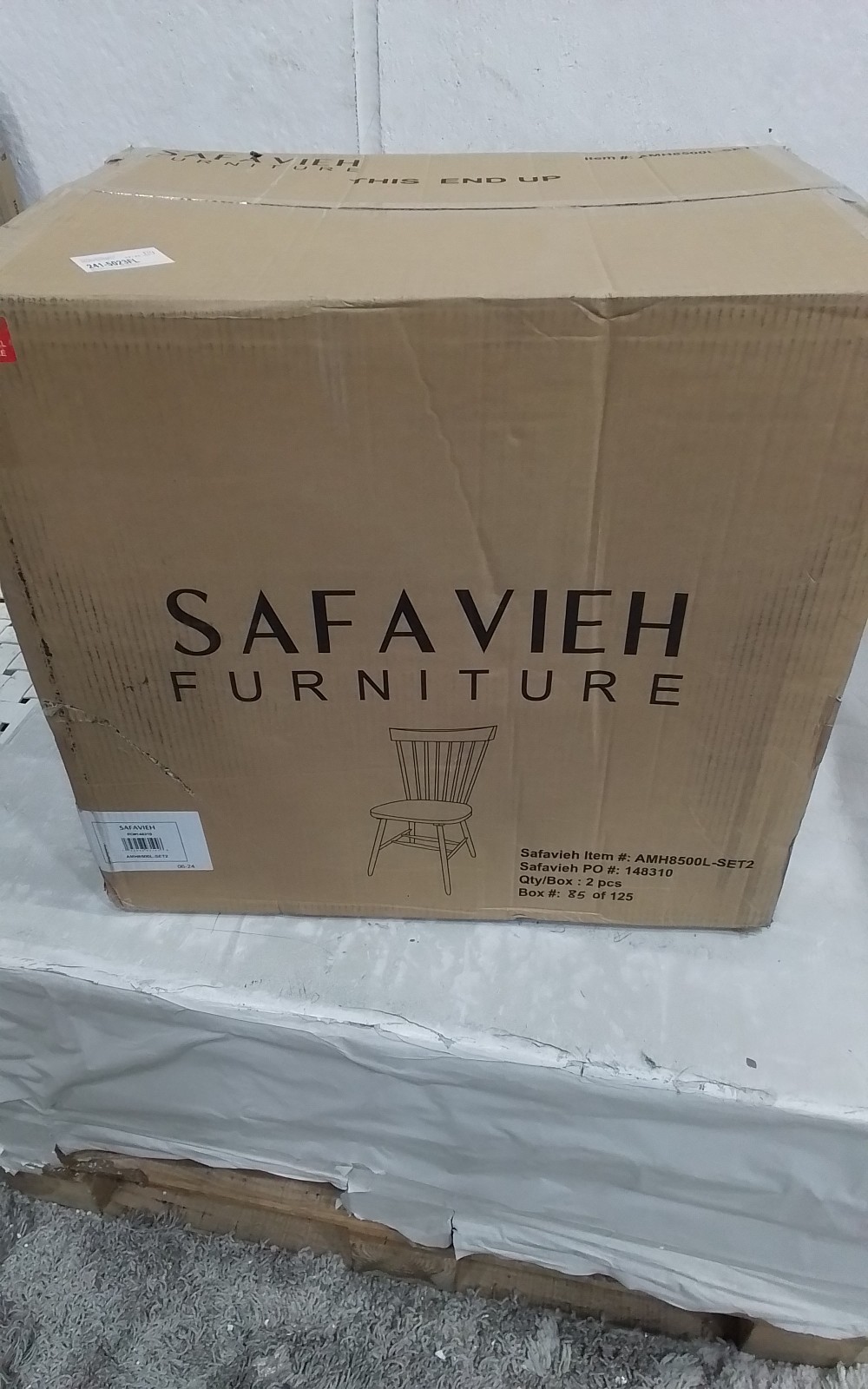 Safavieh PARKER SPINDEL SIDE CHAIR, Reduced Price 2172762367 AMH8500L-SET2