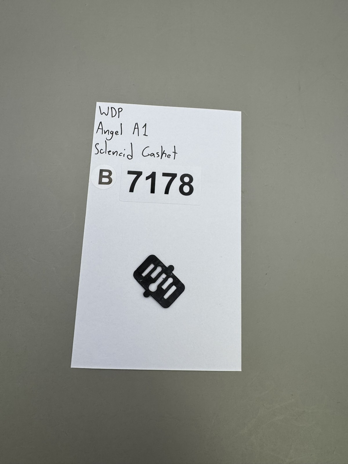 WDP Angel A1 Solenoid Gasket Black