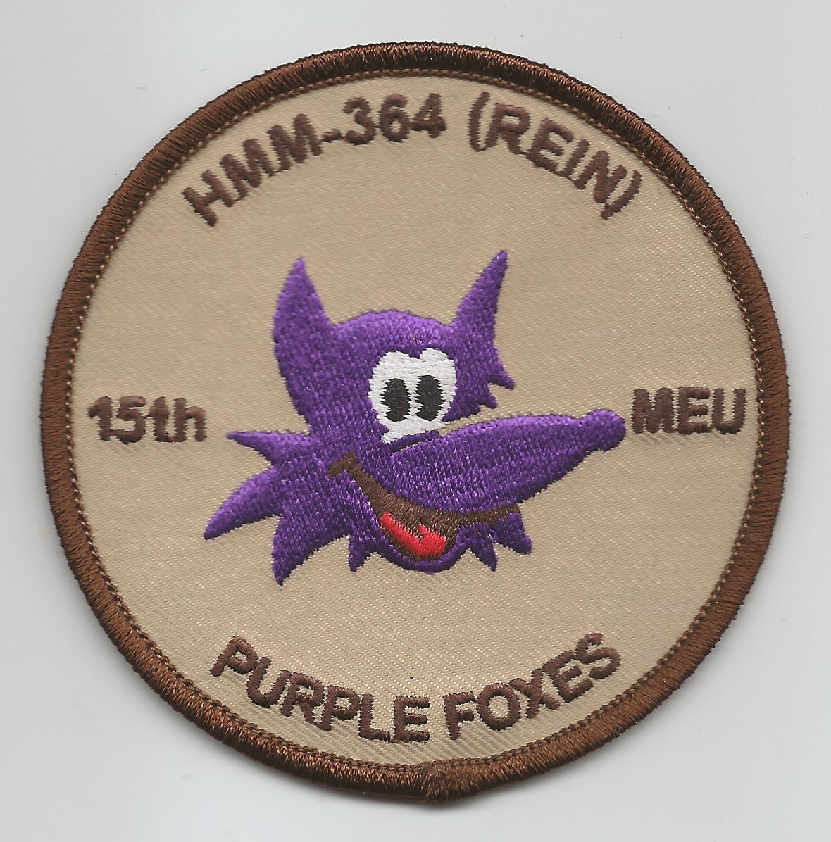 HMM-364(REIN) 15th MEU "PURPLE FOXES" desert patch