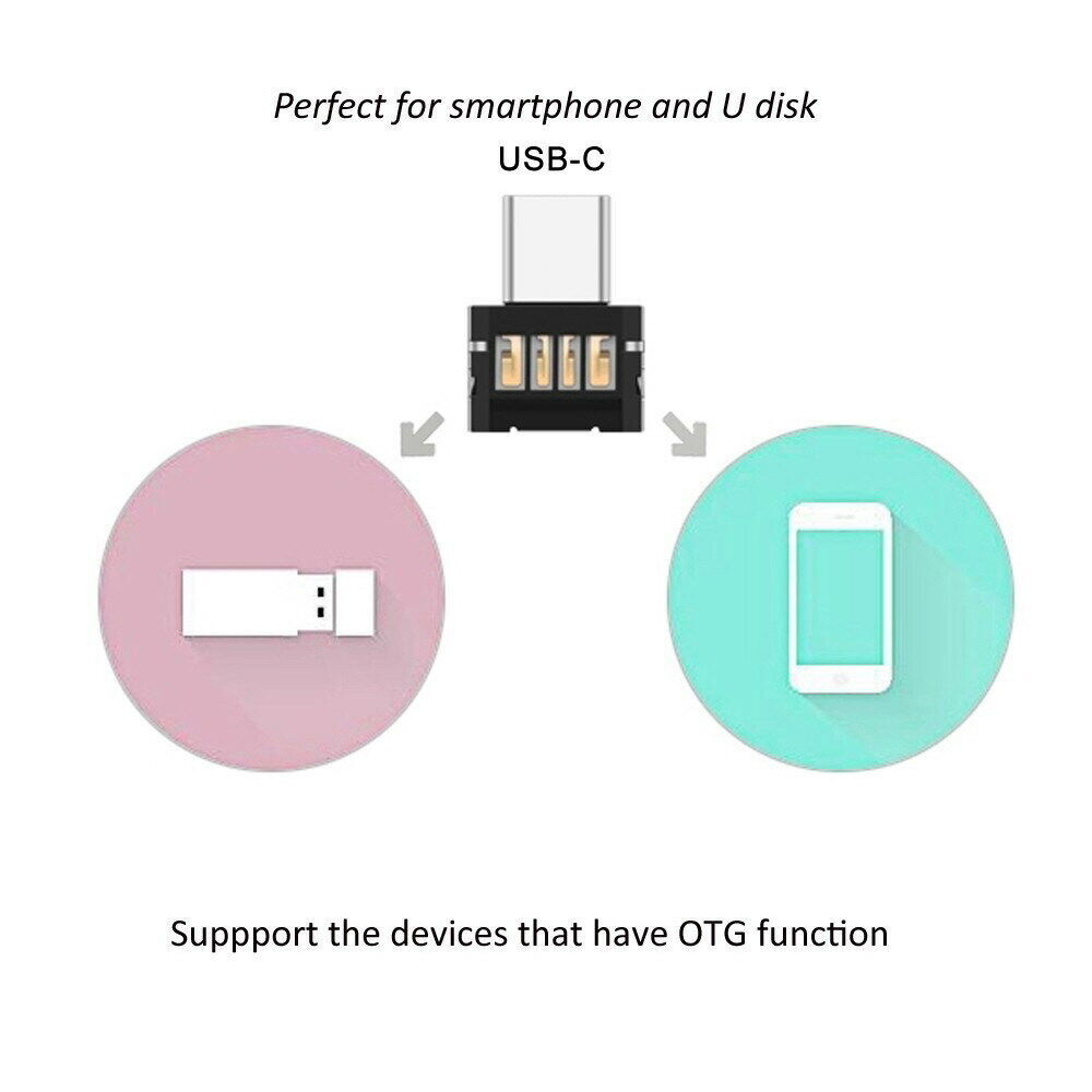 USB 3.0 to Micro SD SDXC TF Card Reader with Micro USB-C Type-C OTG Adapter