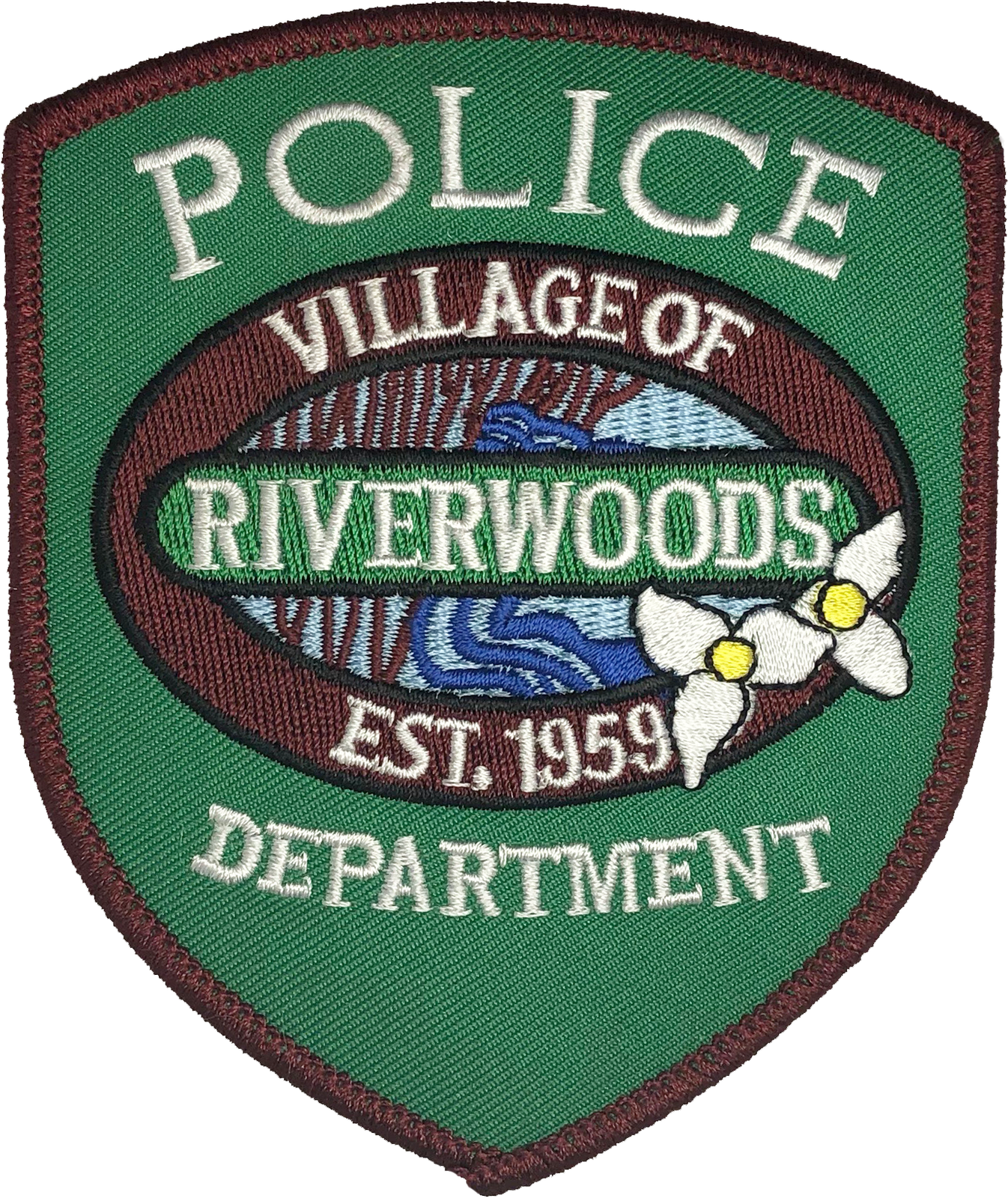 RIVERWOODS POLICE DEPARTMENT SHOULDER PATCH