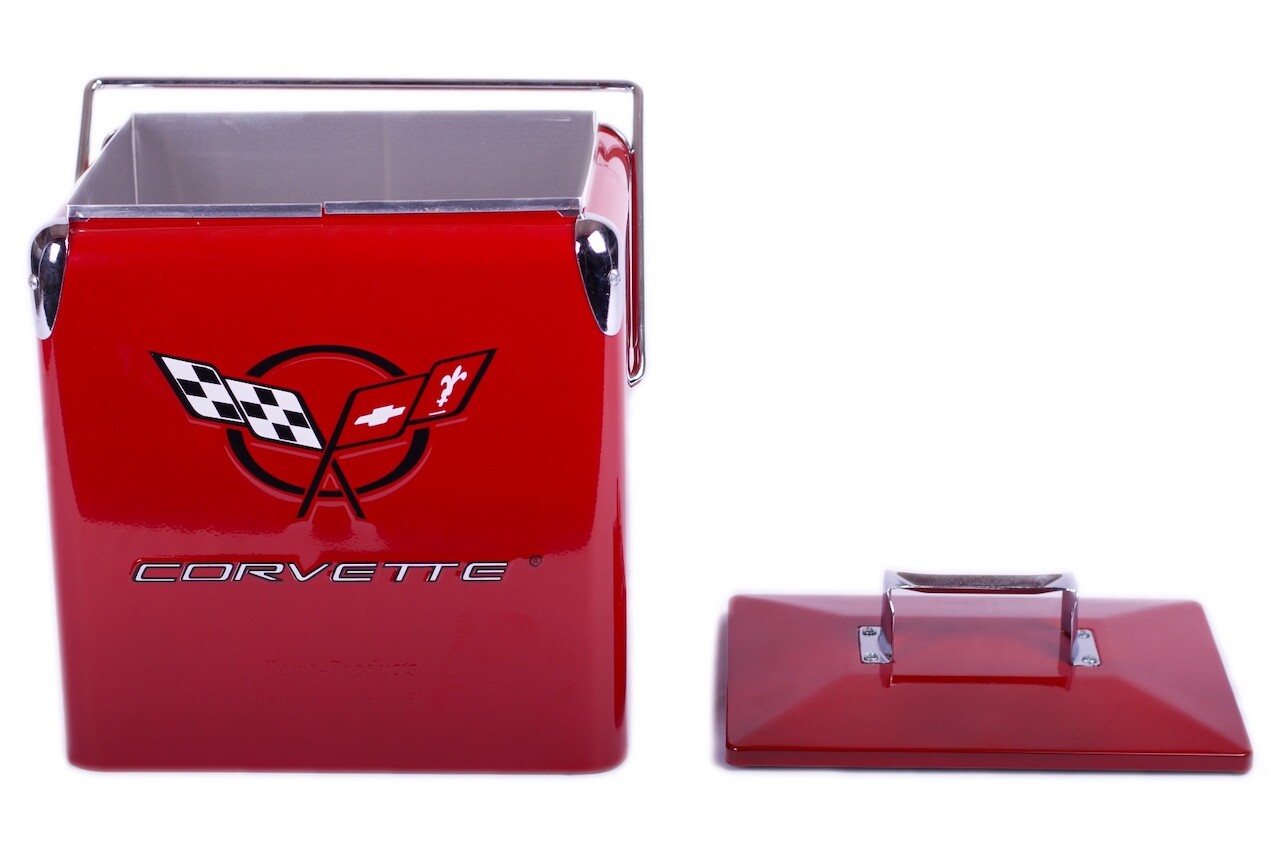 Classic Corvette Picnic Cooler American Retro Red